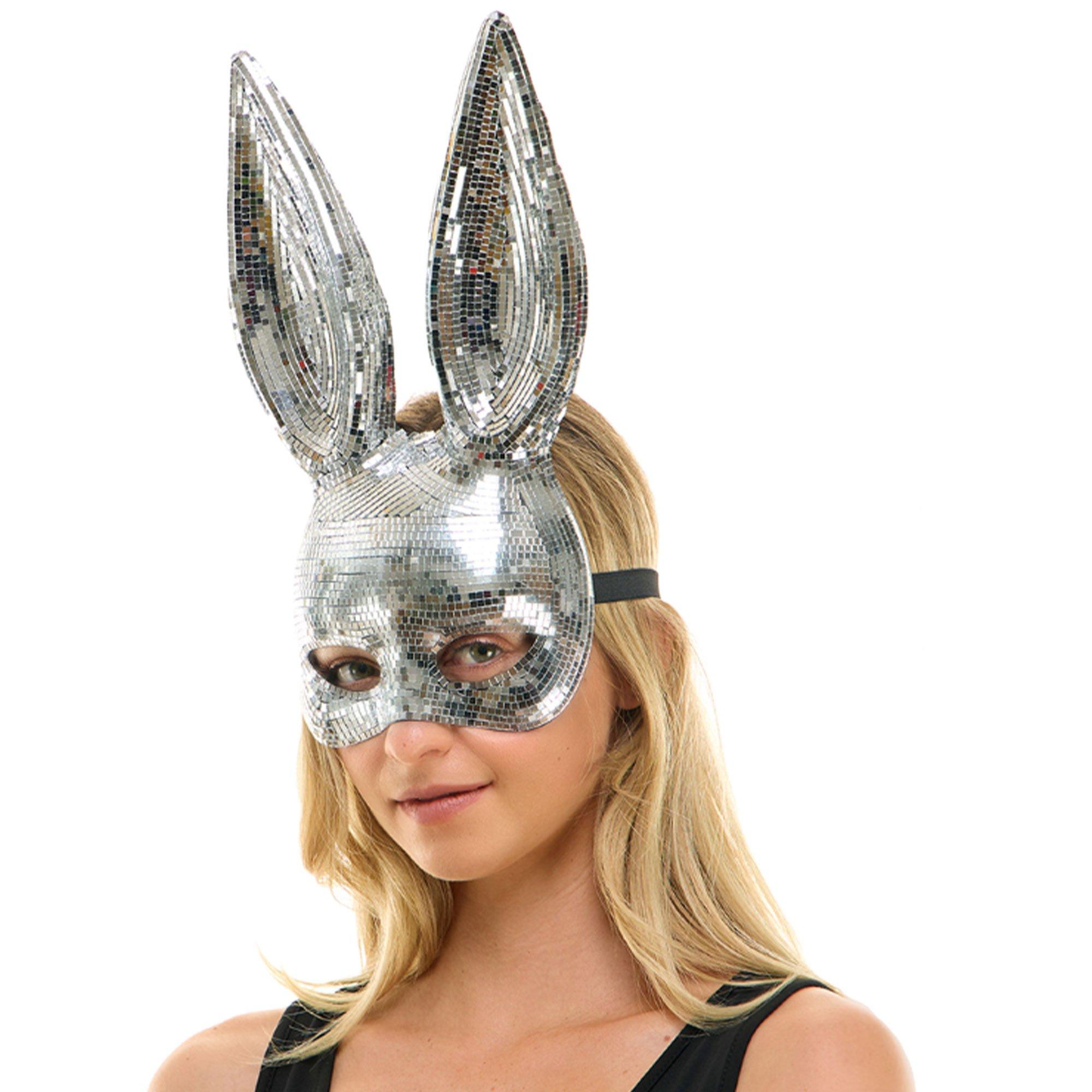 Mirrored Bunny Ears Half Mask