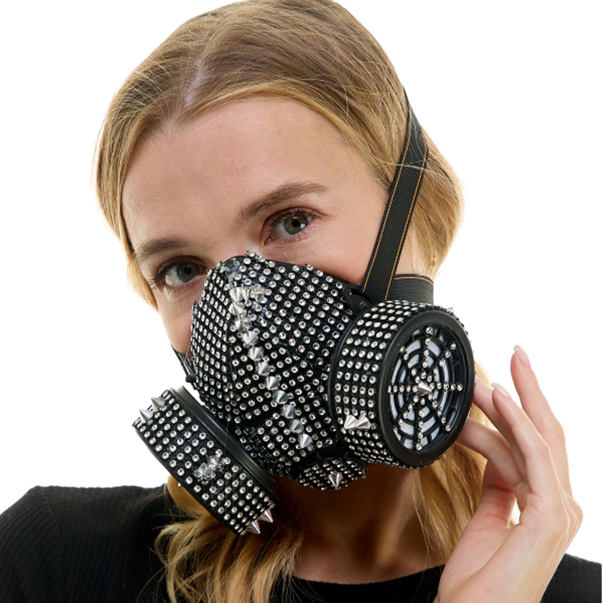 Rhinestone Gas Mask | Party City