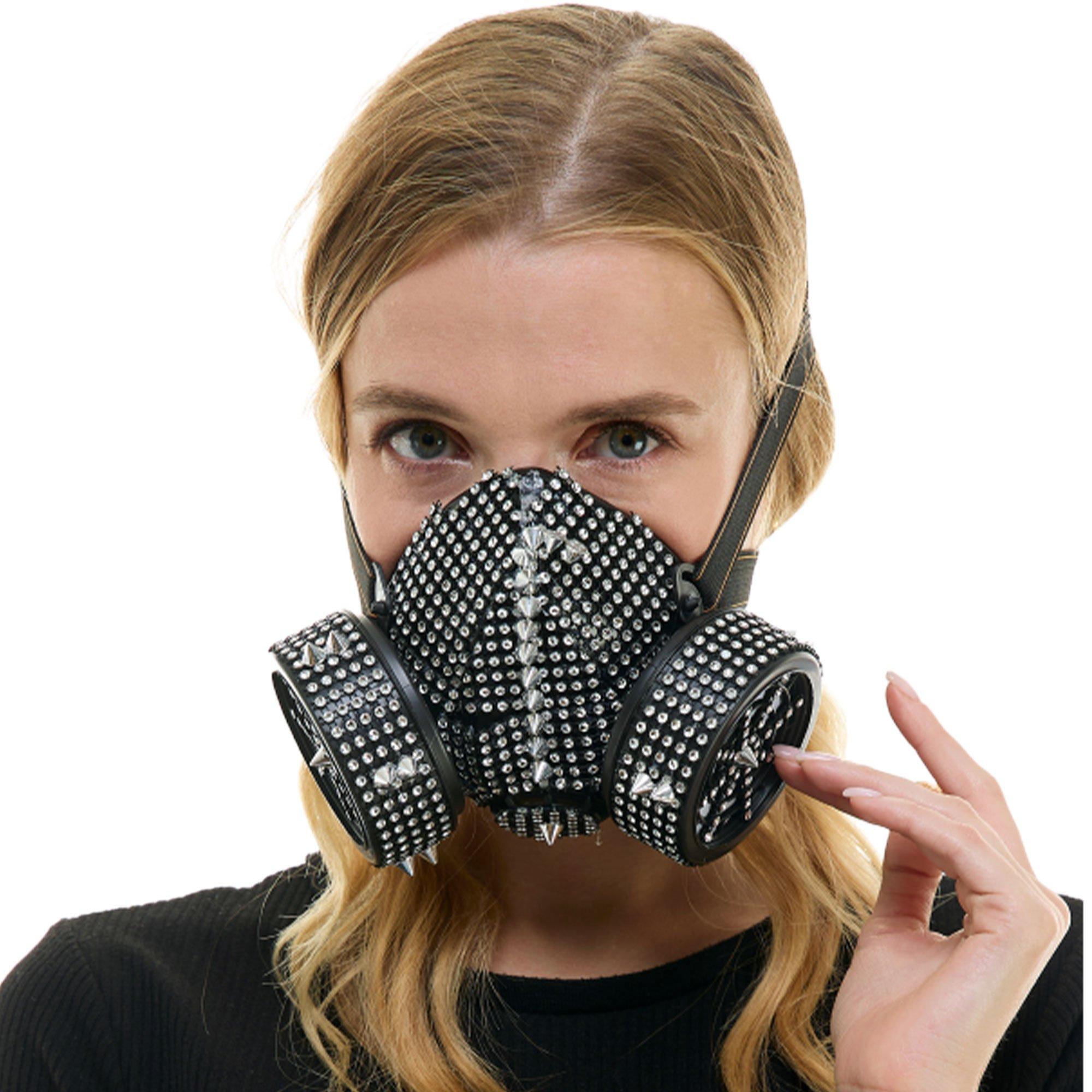 Rhinestone Gas Mask