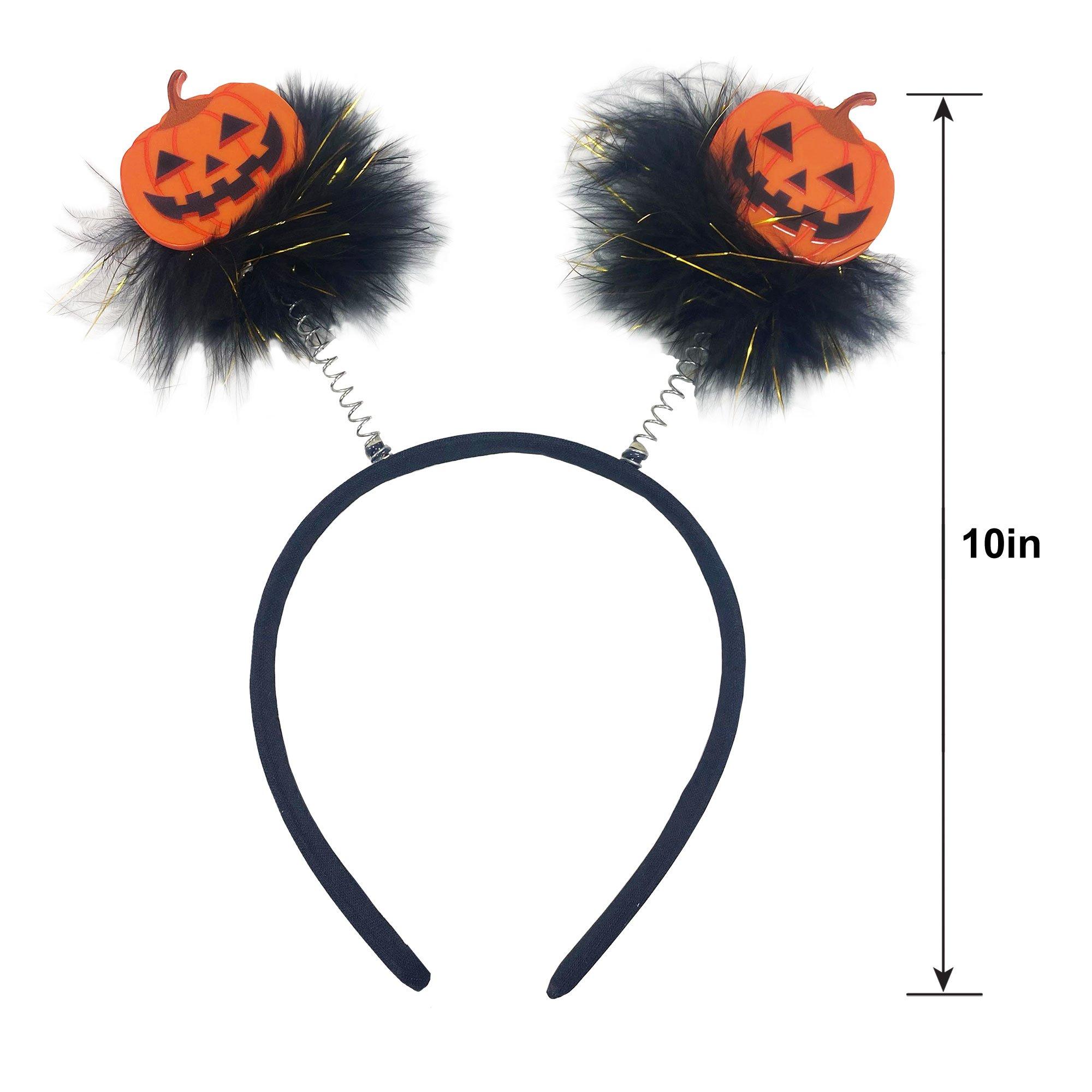 Feather & Pumpkin Halloween Head Bopper