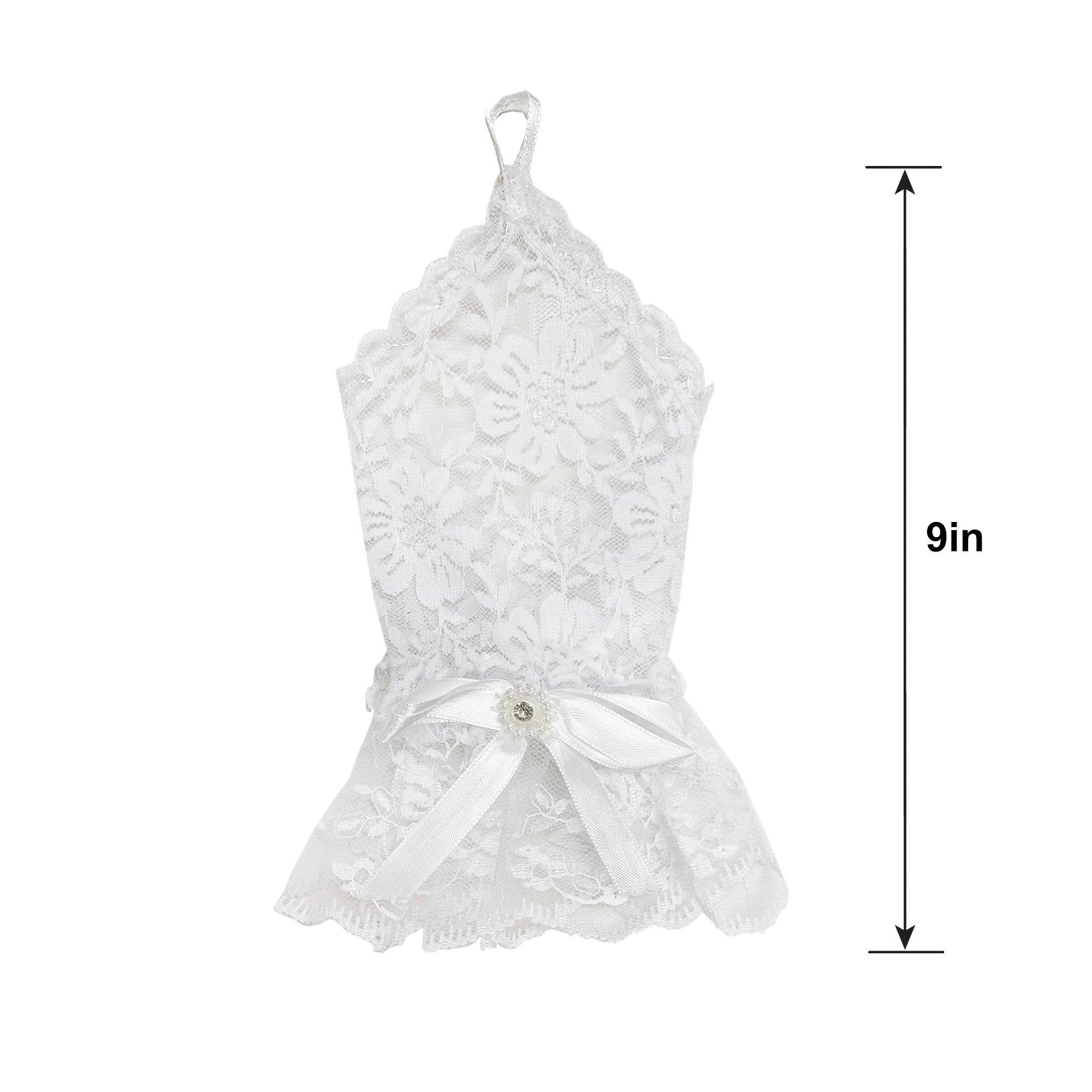 Adult White Princess Lace Short Glovelettes