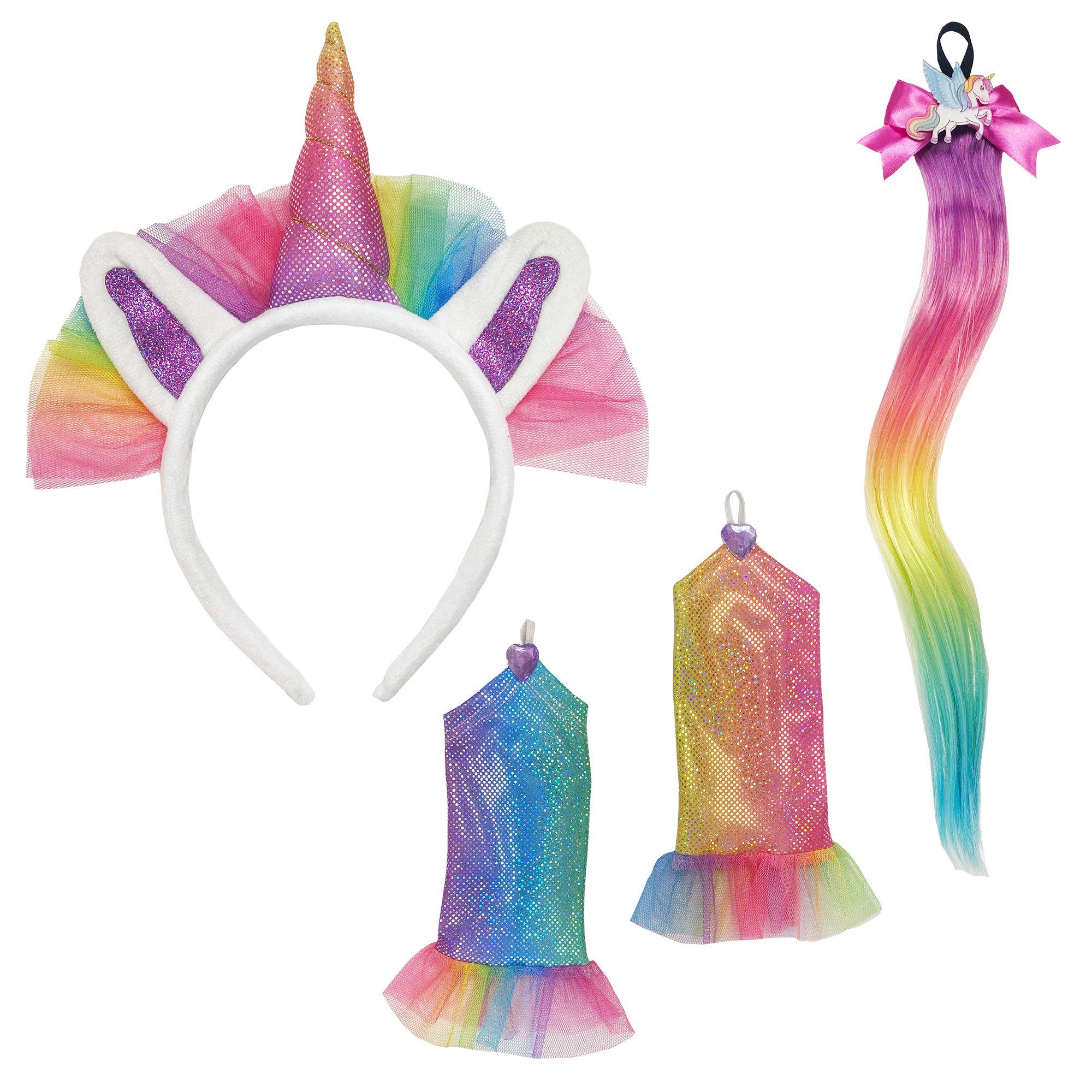 Kids' Pastel Glitter Unicorn Costume Accessory Kit