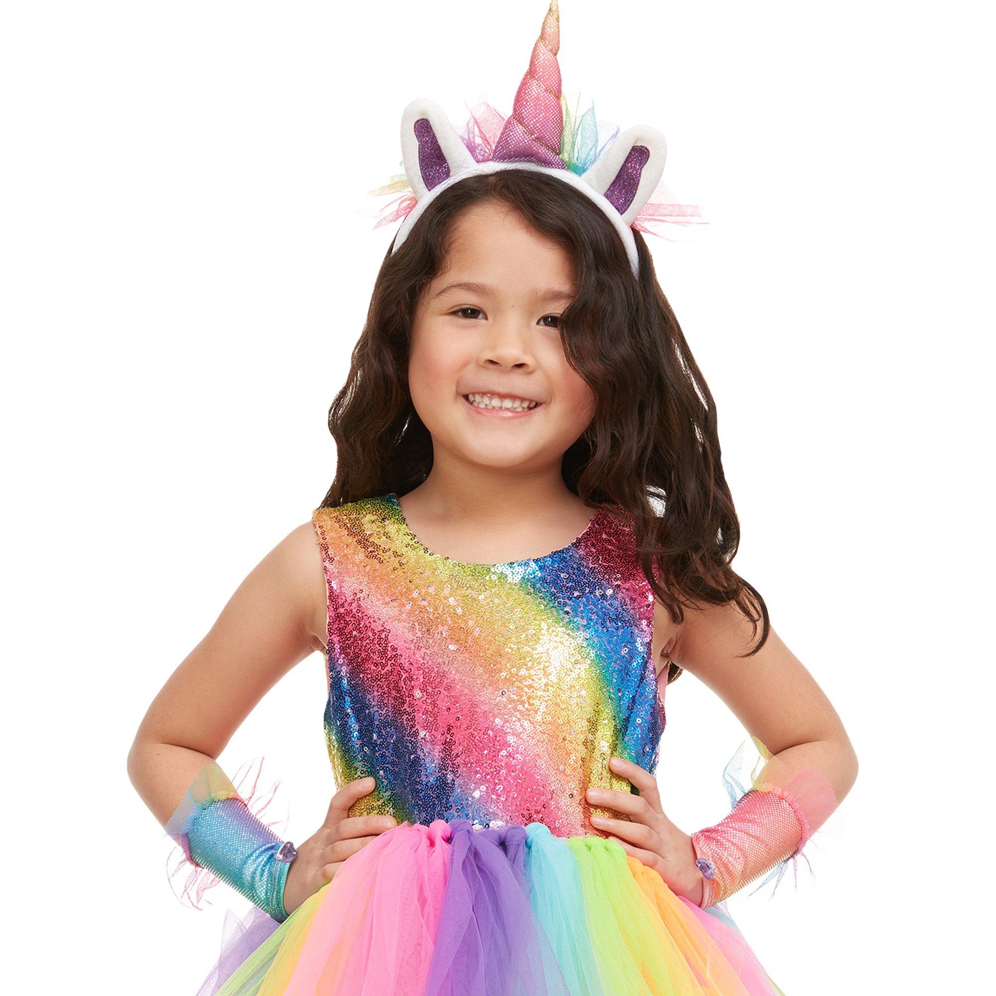 Kids' Pastel Glitter Unicorn Costume Accessory Kit