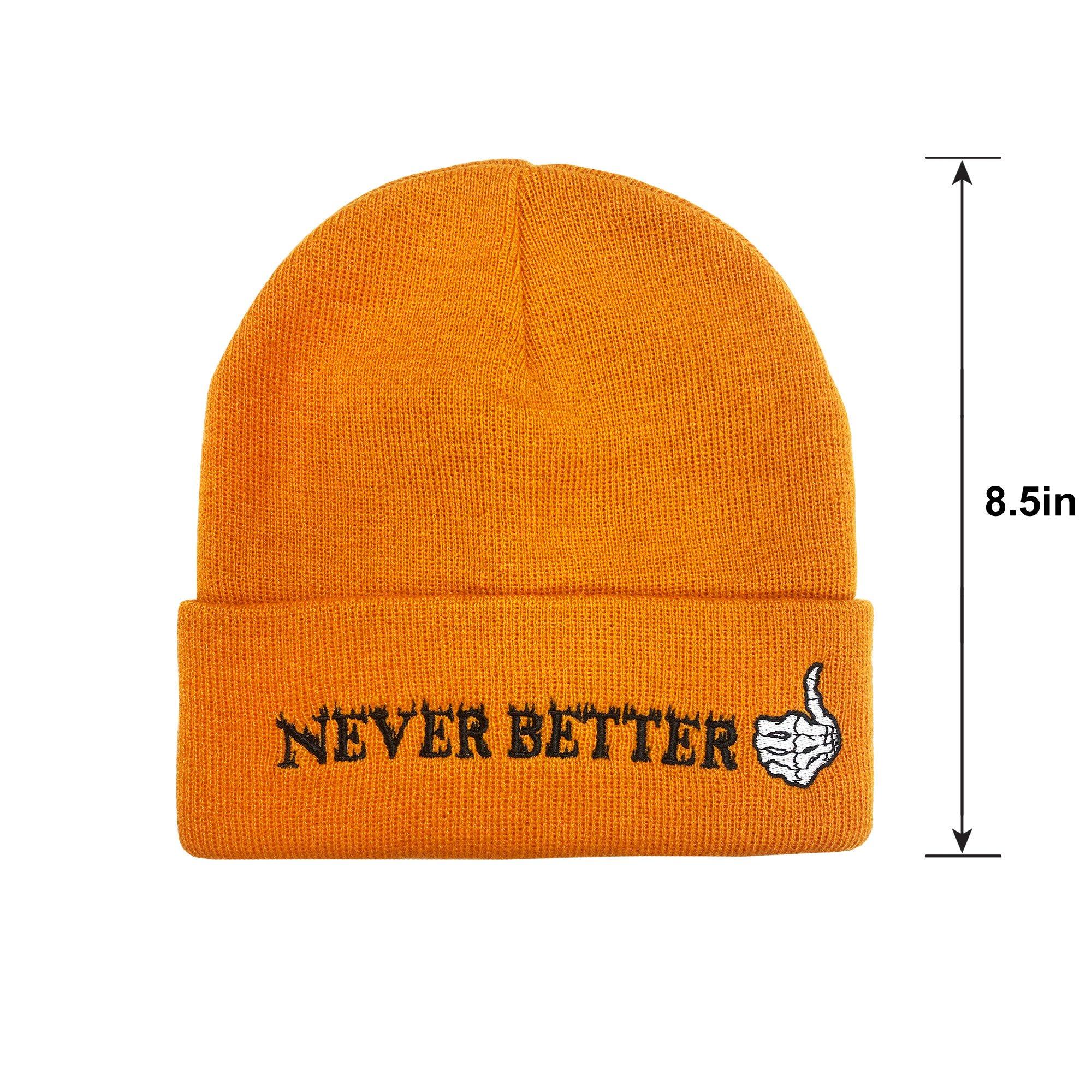 Never Better Halloween Cuffed Beanie