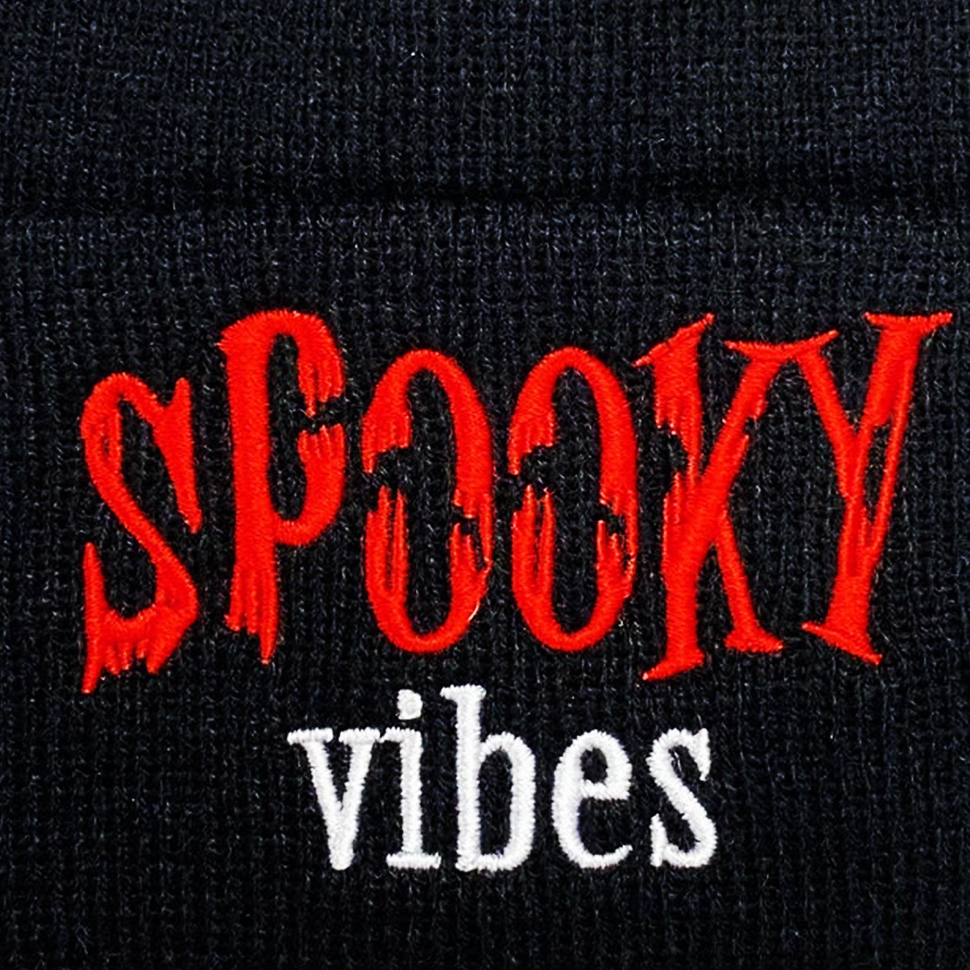 Spooky Vibes Halloween Cuffed Beanie