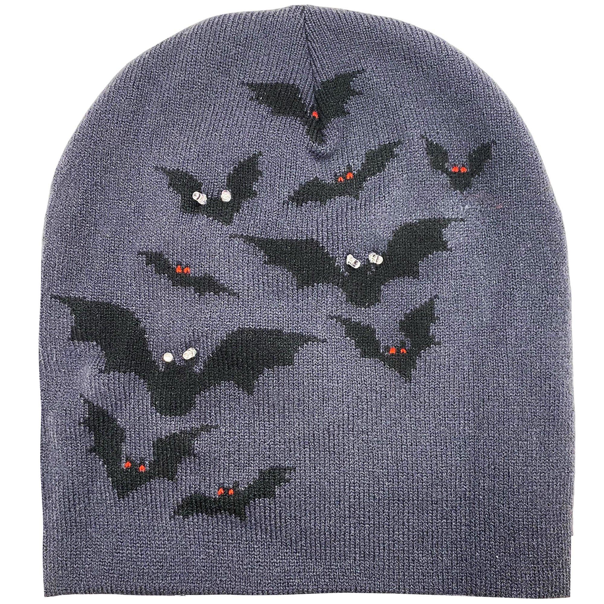 Light-Up Flying Bats Beanie