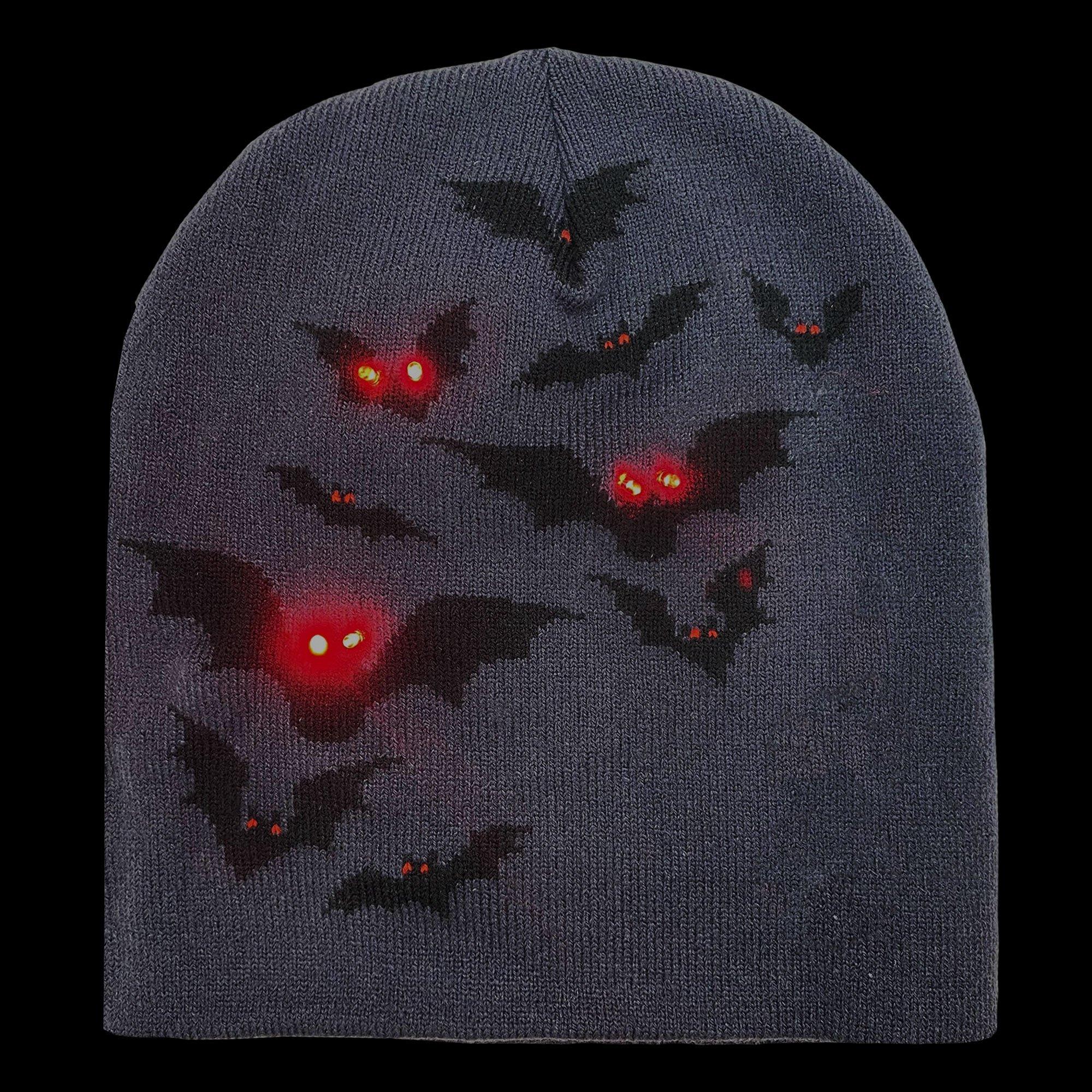 Light-Up Flying Bats Beanie