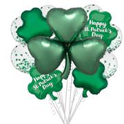 Deluxe St. Patrick’s Day Shamrocks Balloon Bouquet, 11pc