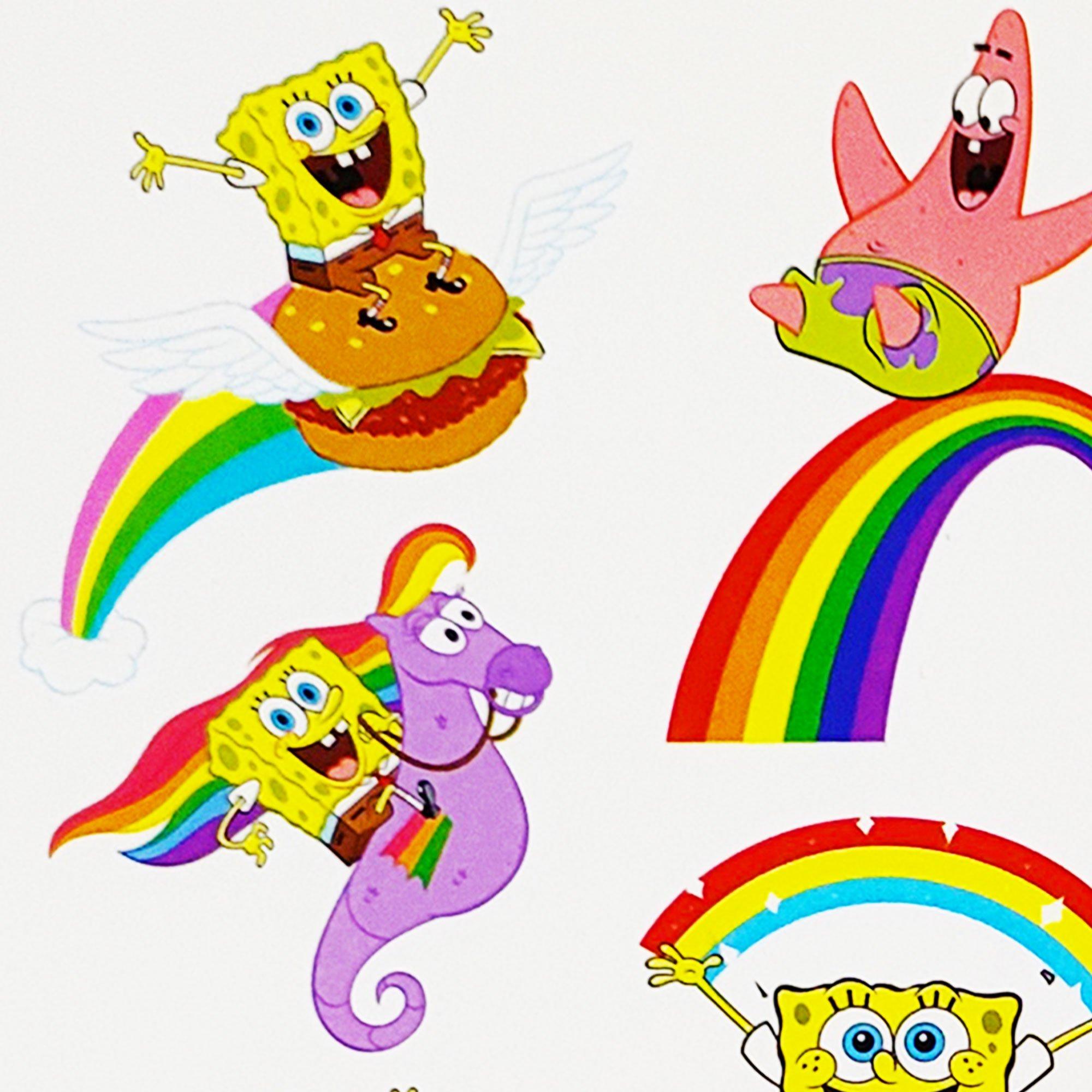 SpongeBob SquarePants Temporary Tattoos, 50ct