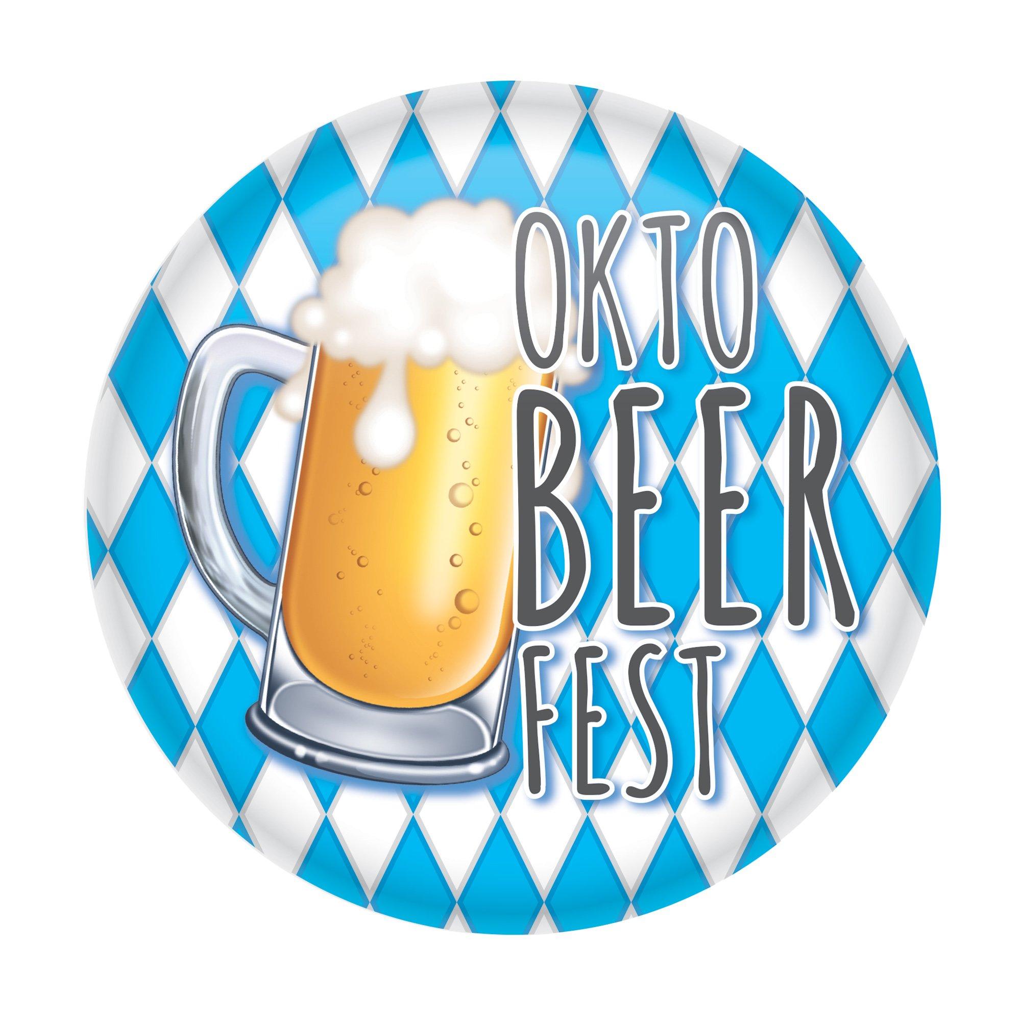 Okto-Beer-Fest Metal Button, 2in