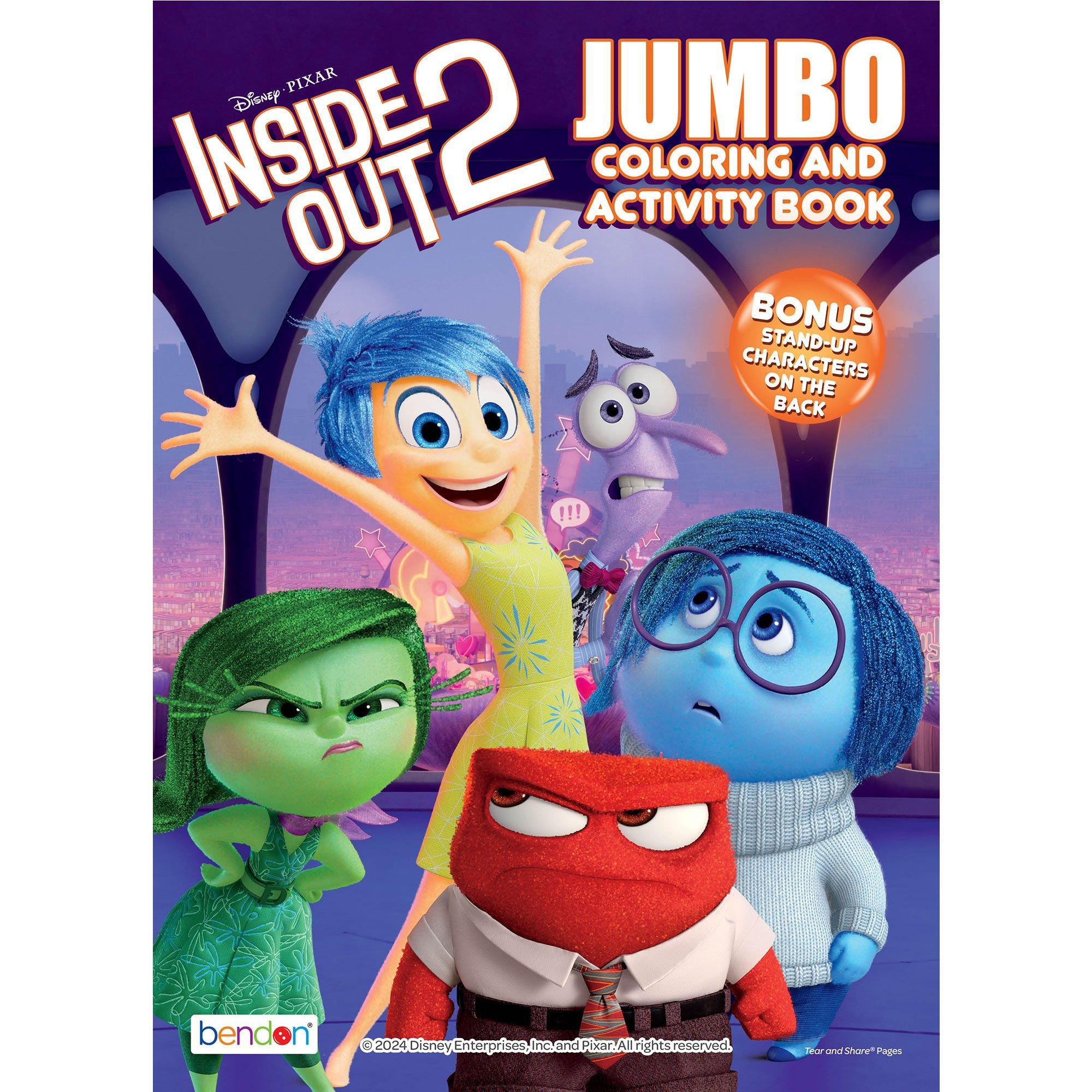 Inside Out 2 Jumbo Coloring & Activity Book | Party City
