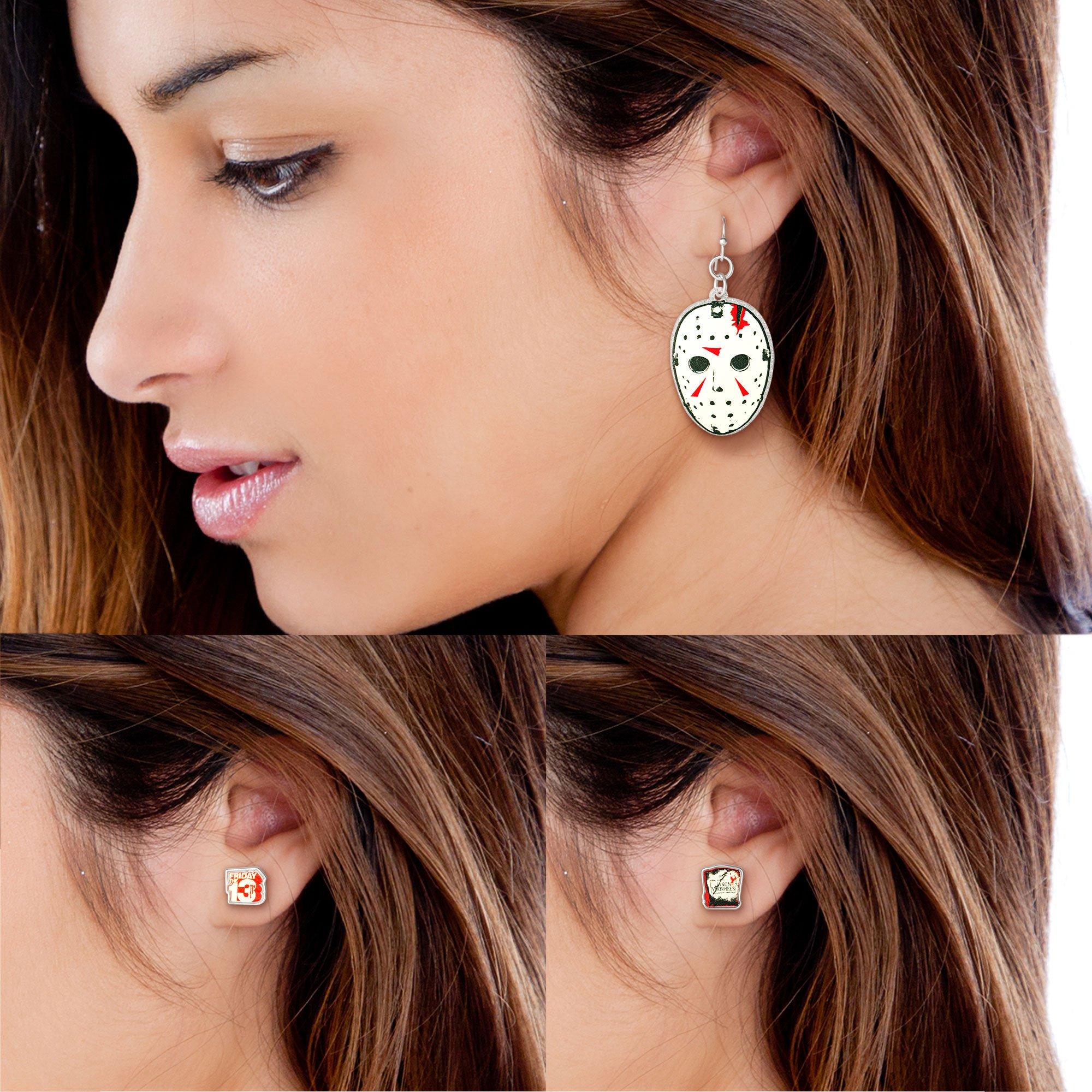 Friday the 13th Earring Set, 3 Pairs
