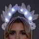 Light-Up White Angel Feather Headpiece