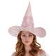 Light-Up Pink & Silver Fairytale Witch Hat