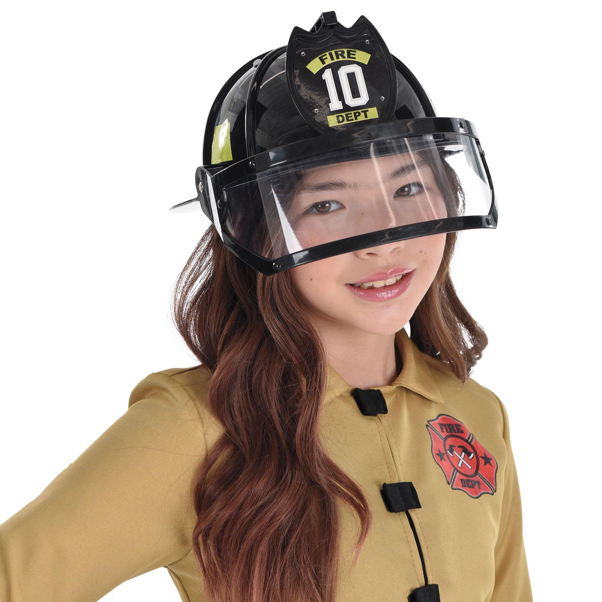 Child Black Firefighter Helmet