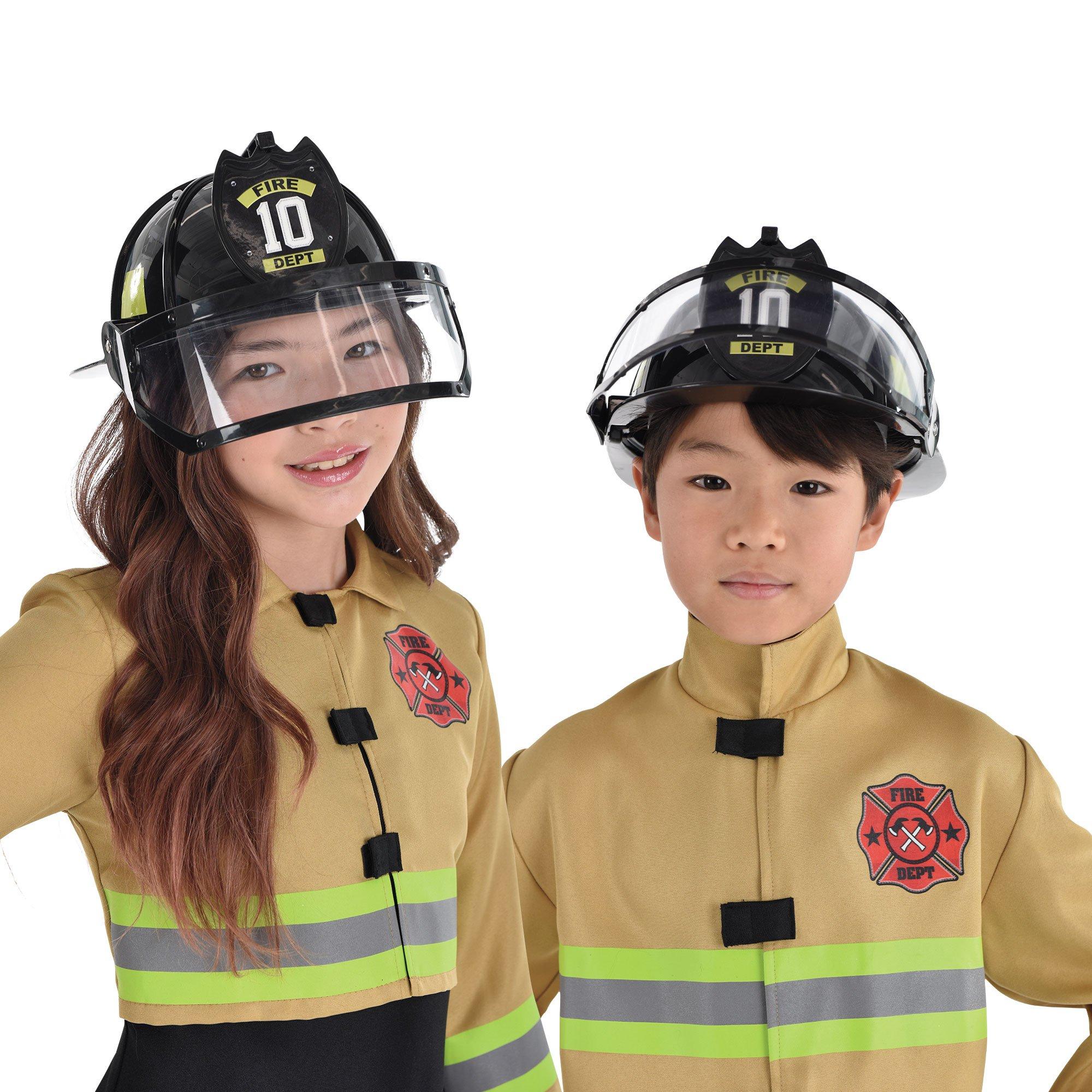 Child Black Firefighter Helmet