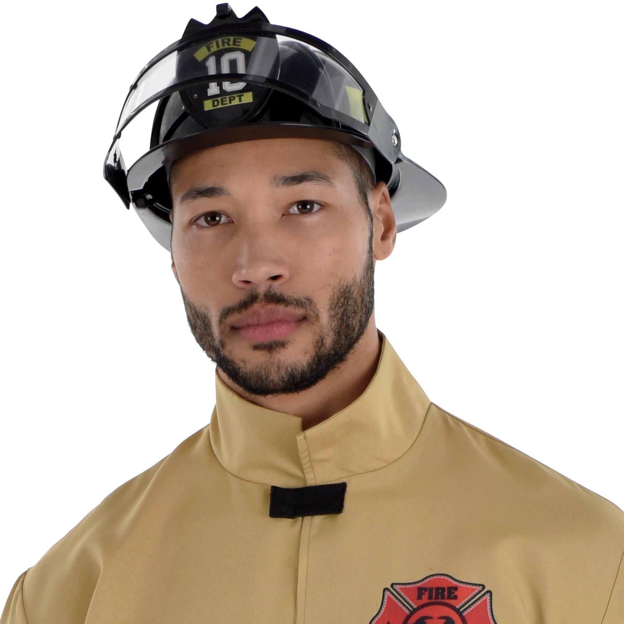 Black Firefighter Helmet