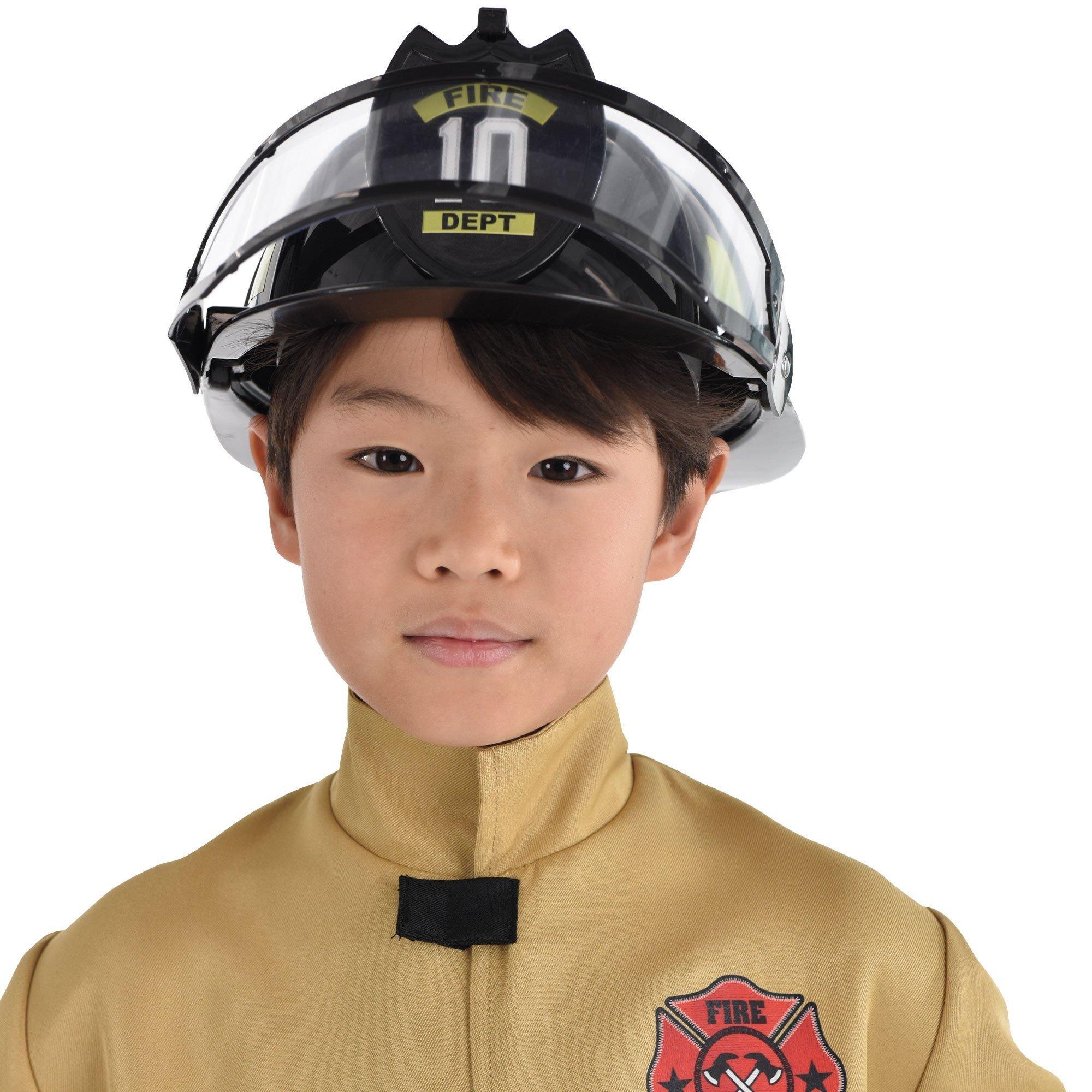 Black Firefighter Helmet