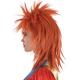 Orange Glam Rock Mullet Wig