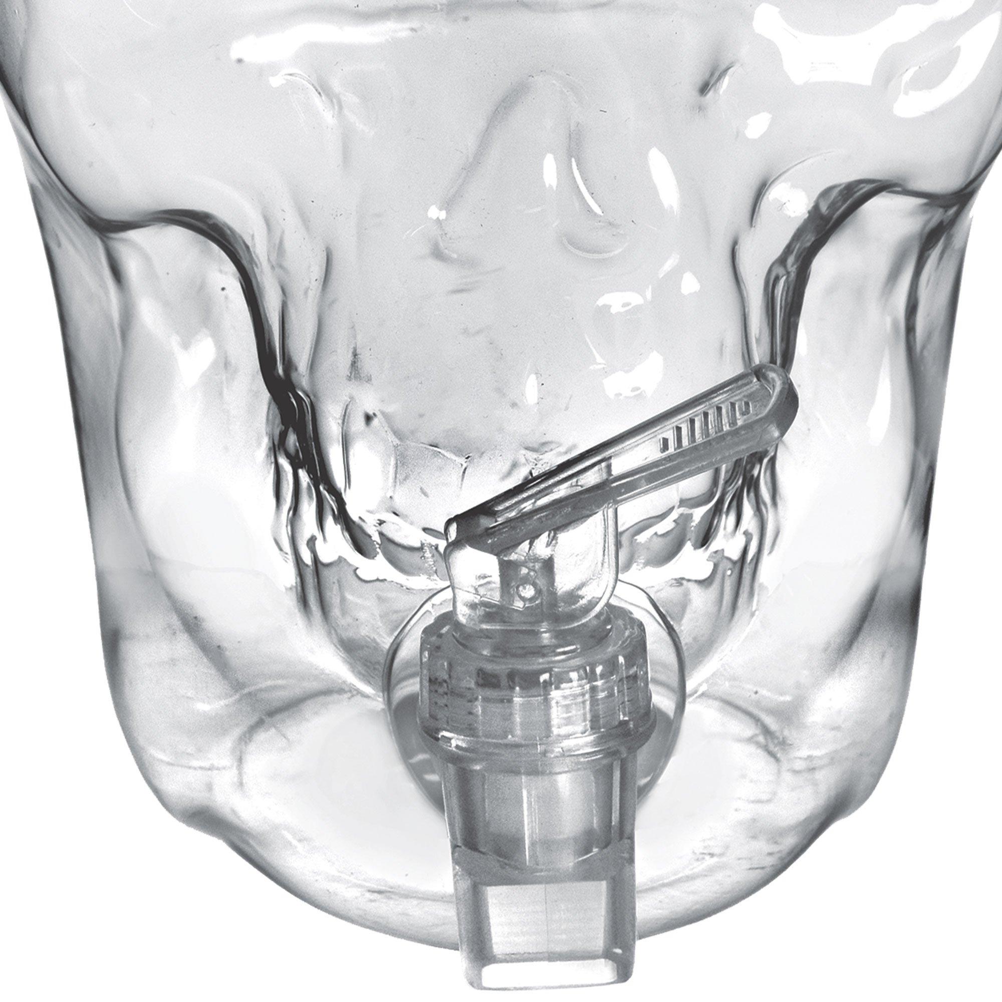 Clear Skull Plastic Drink Dispenser, 1gal