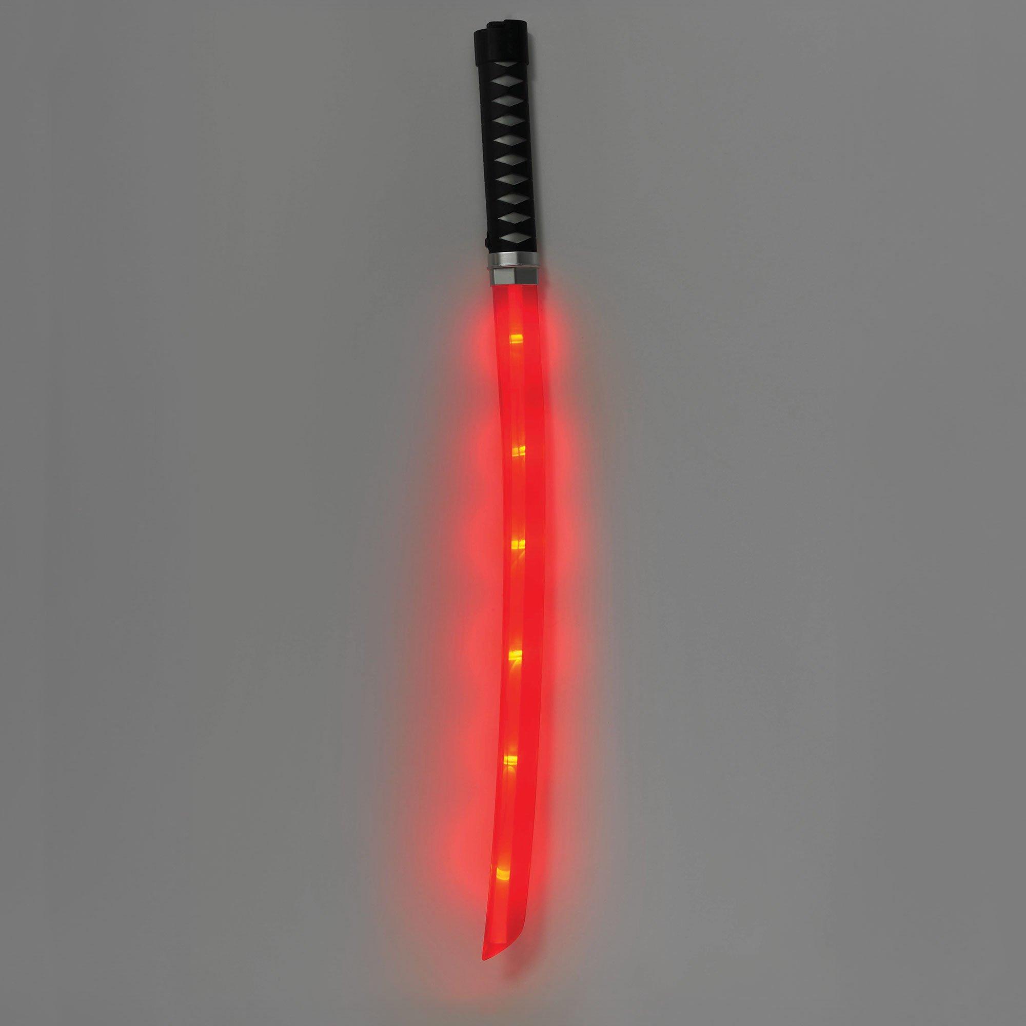 Red Light-Up Ninja Sword