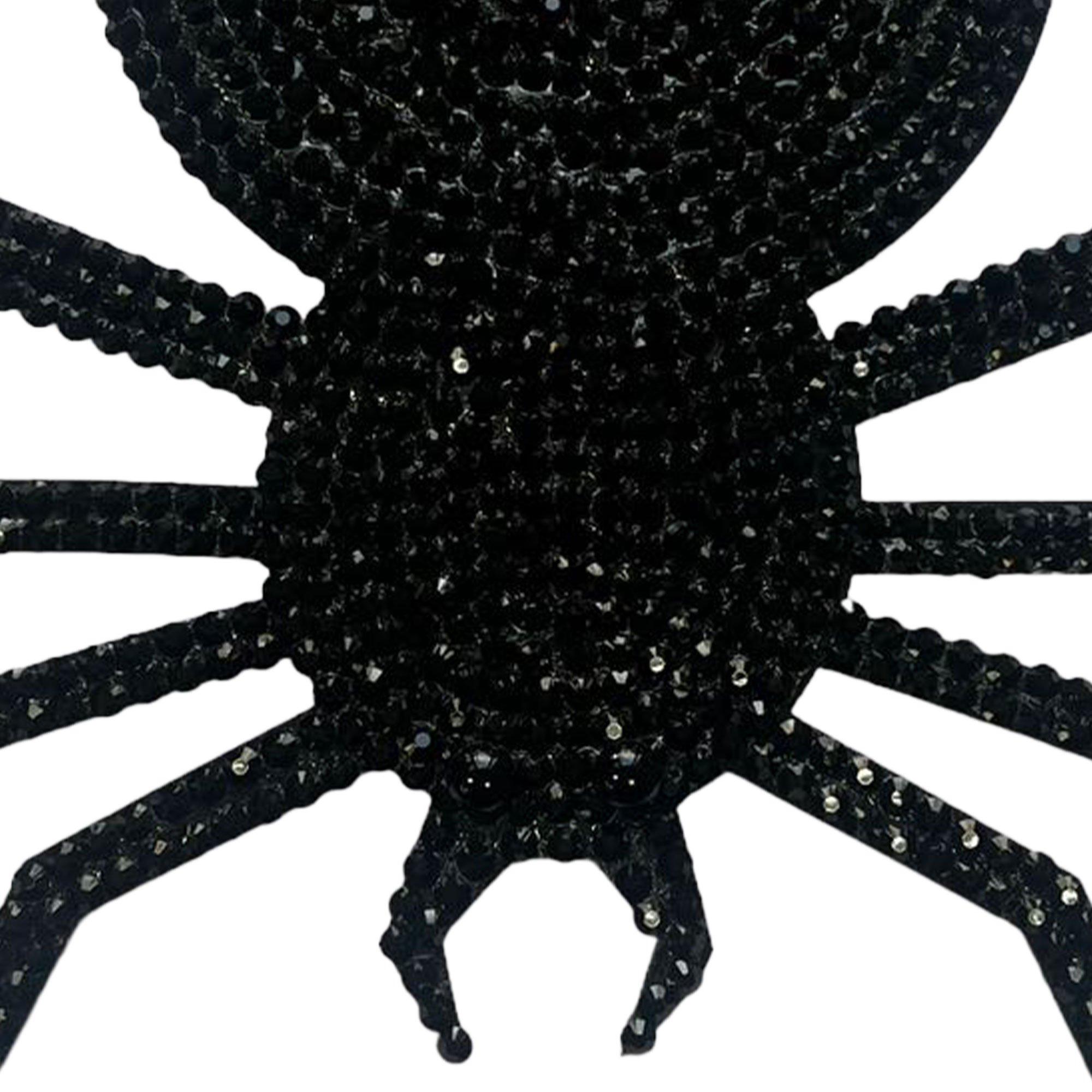 Rhinestone Spider Hanging Decoration, 15in x 14in