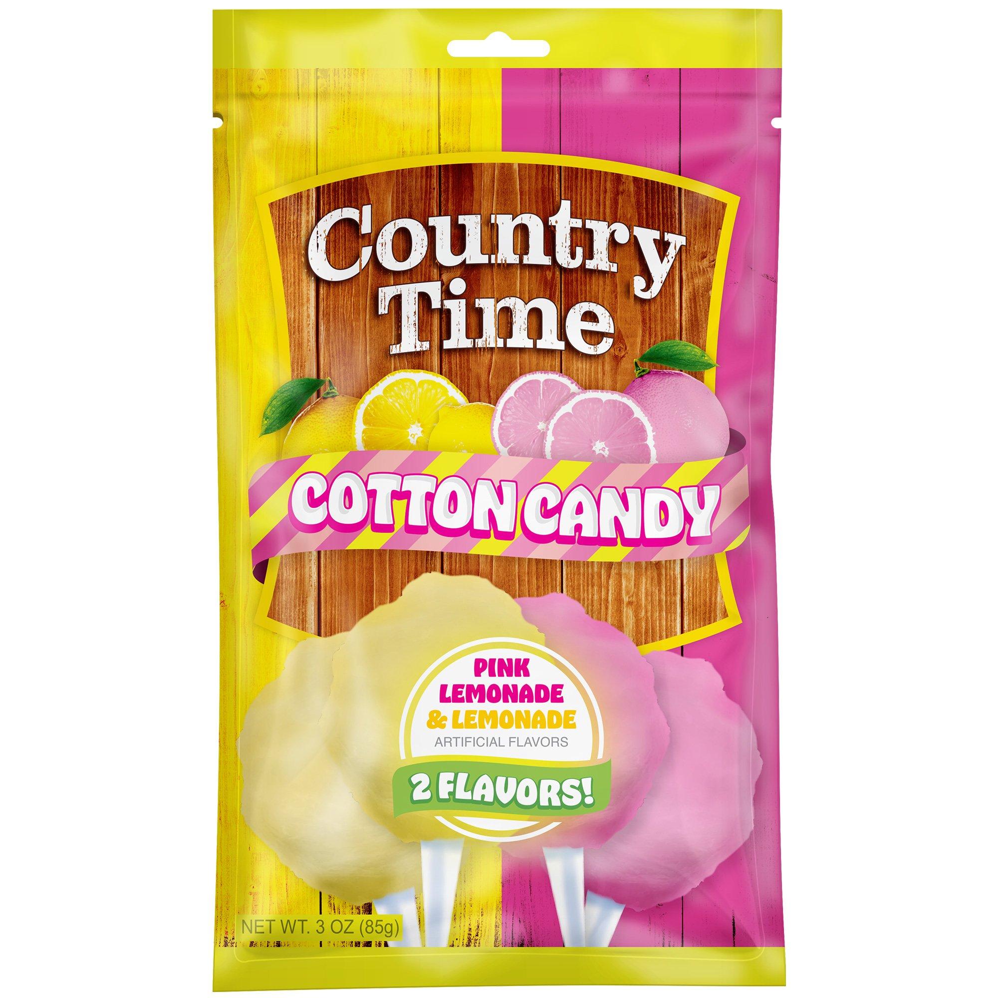 Country Time Cotton Candy, 3oz - Lemonade & Pink Lemonade Flavors