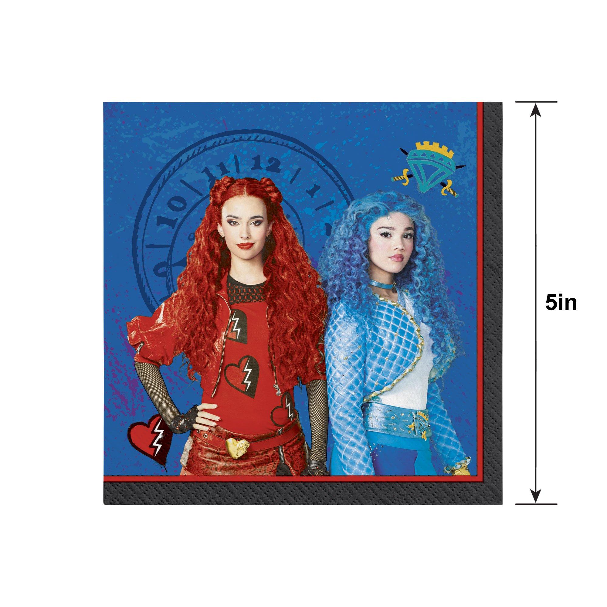 Red & Chloe Paper Beverage Napkins, 5in, 16ct - Descendants 4