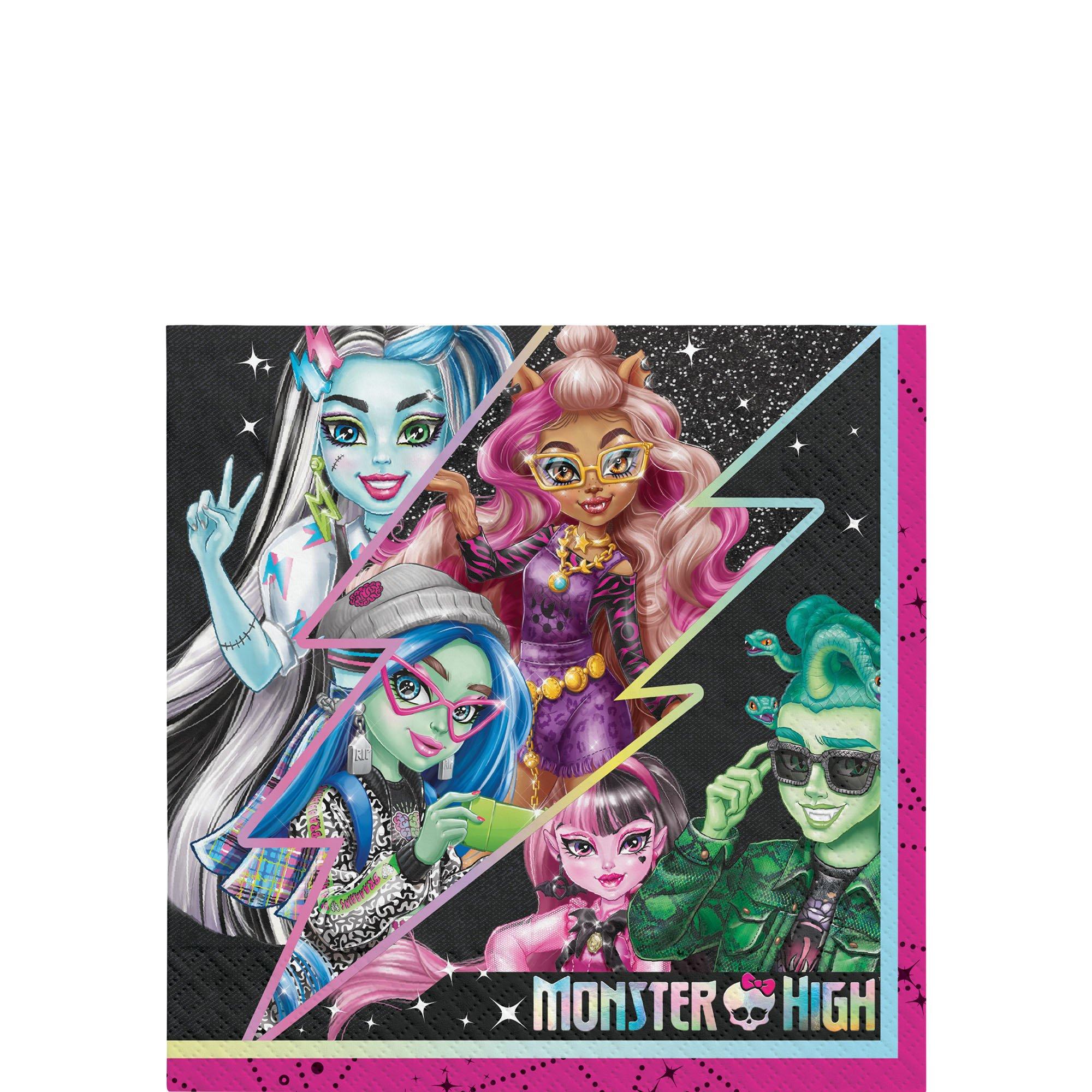 Monster High Paper Beverage Napkins, 5in, 16ct