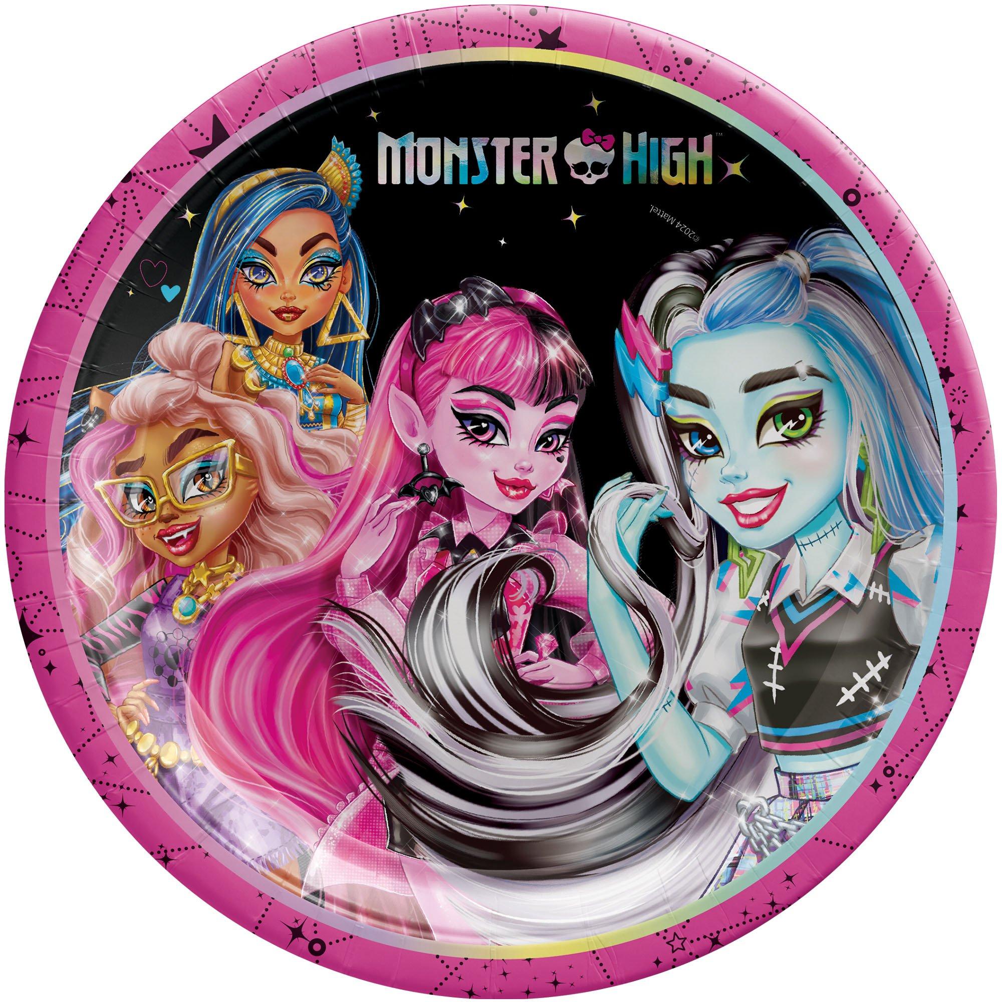 Iridescent Monster High Paper Lunch Plates, 9in, 8ct