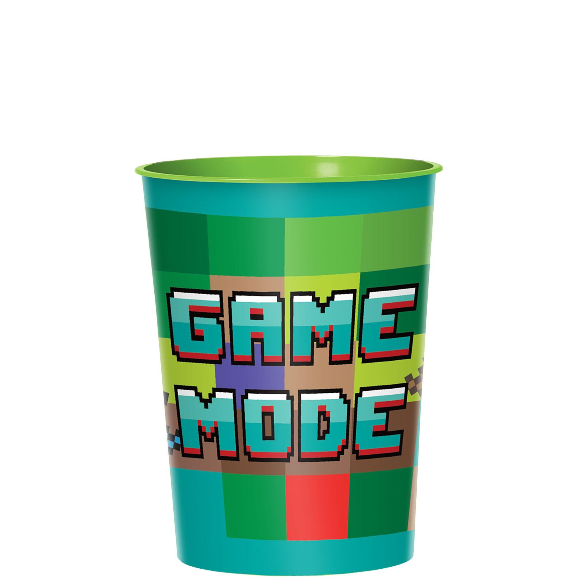 Pixel Party Plastic Favor Cup, 16oz