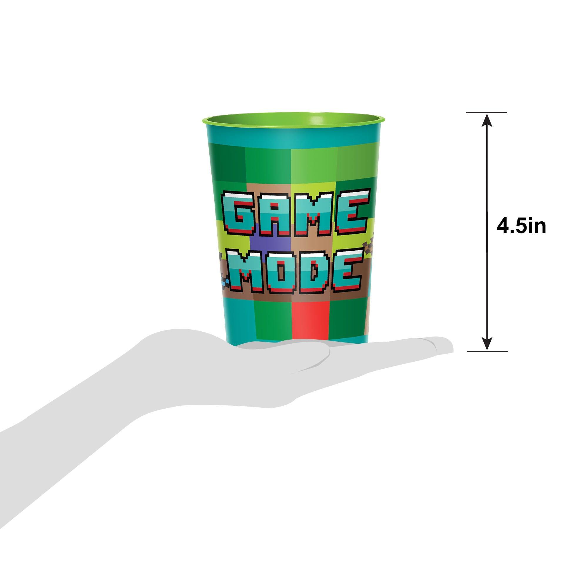 Pixel Party Plastic Favor Cup, 16oz