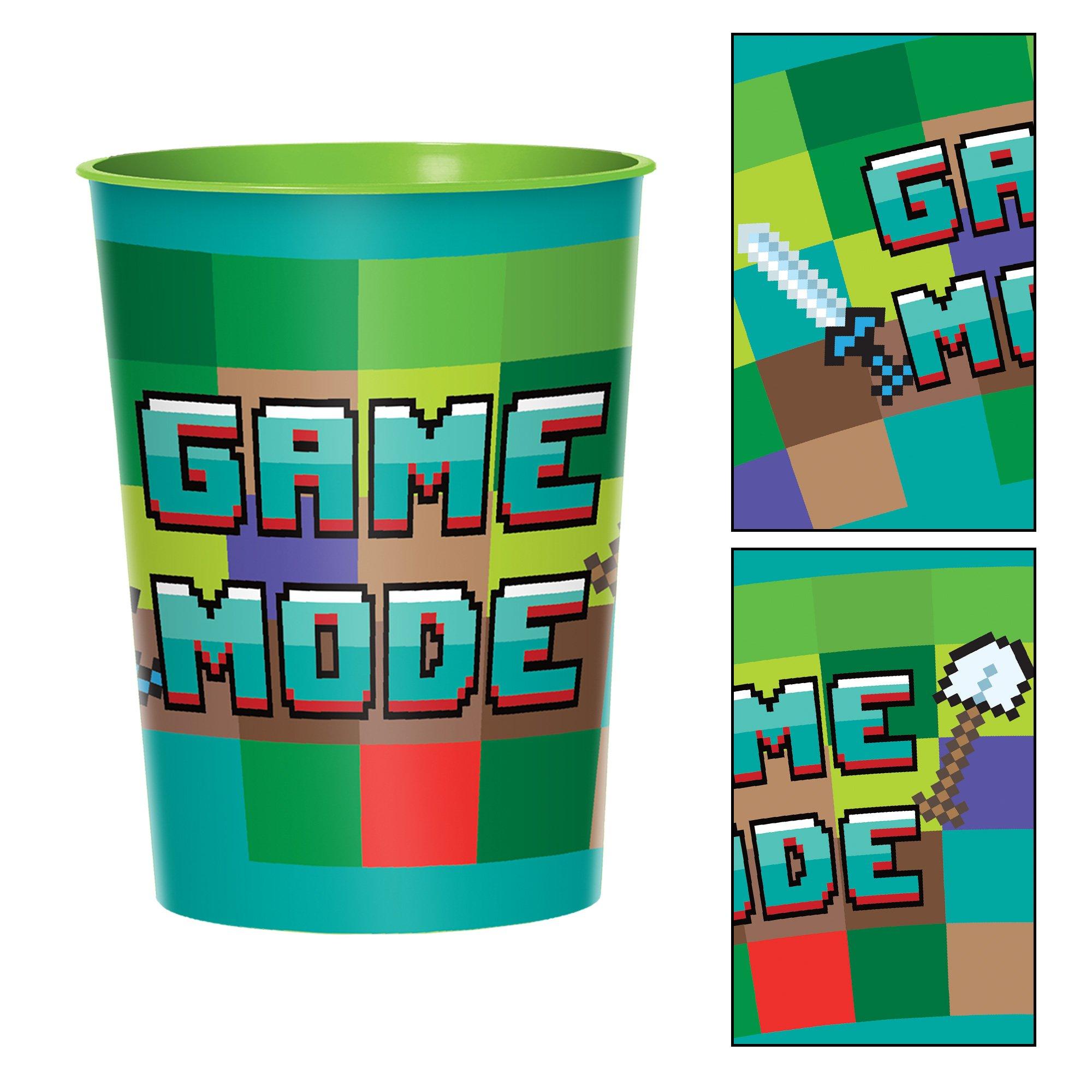 Pixel Party Plastic Favor Cup, 16oz