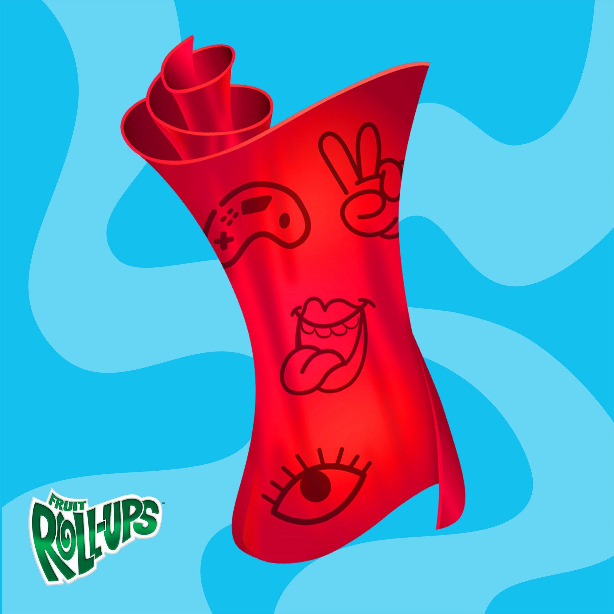 Fruit Roll-Ups with Tongue Tattoos, 10ct - Strawberry Blast Flavor