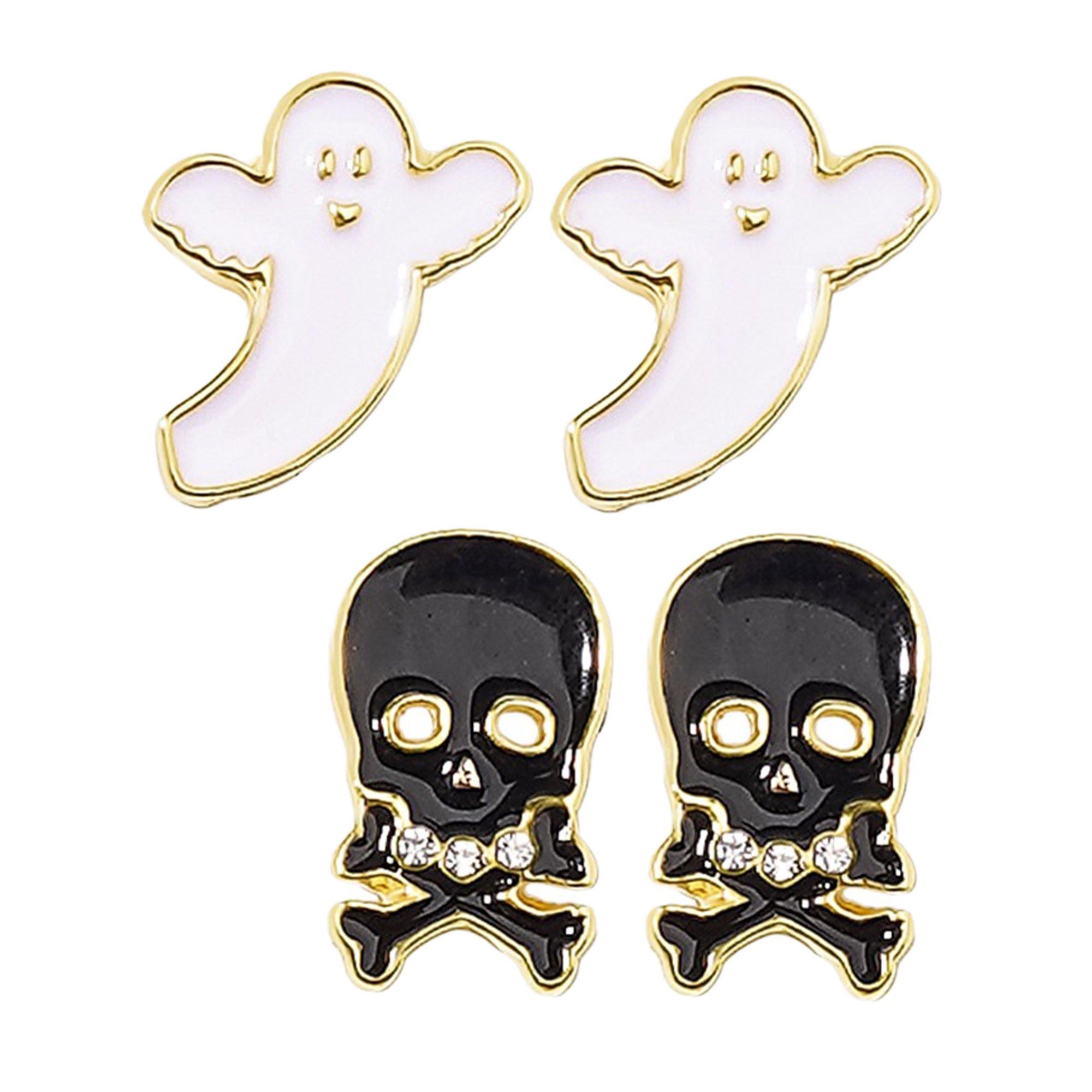 Halloween Icons Mini Stud Earring Set, 6pc