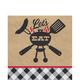 Black Gingham BBQ Tableware Kit for 20 Guests