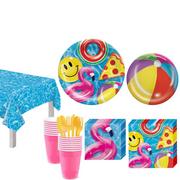 Cool Pool Summer Tableware Kit for 20 Guests