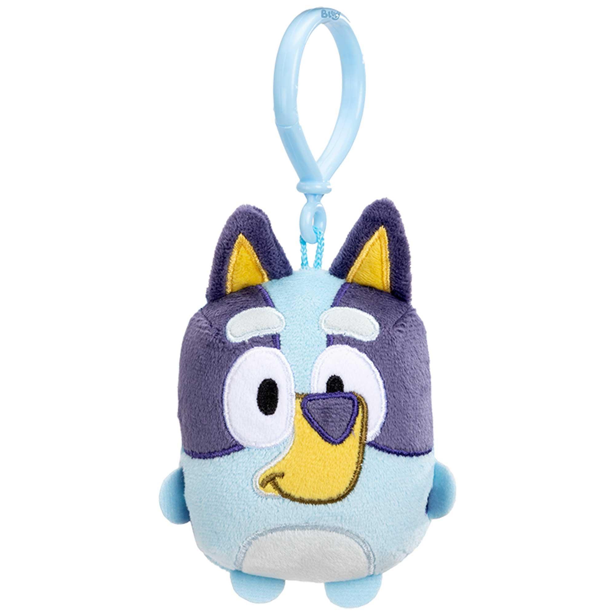 Bluey Mini Clip-On Plush Toy, 1pc, 4.5in x 3.25in - Assorted Characters