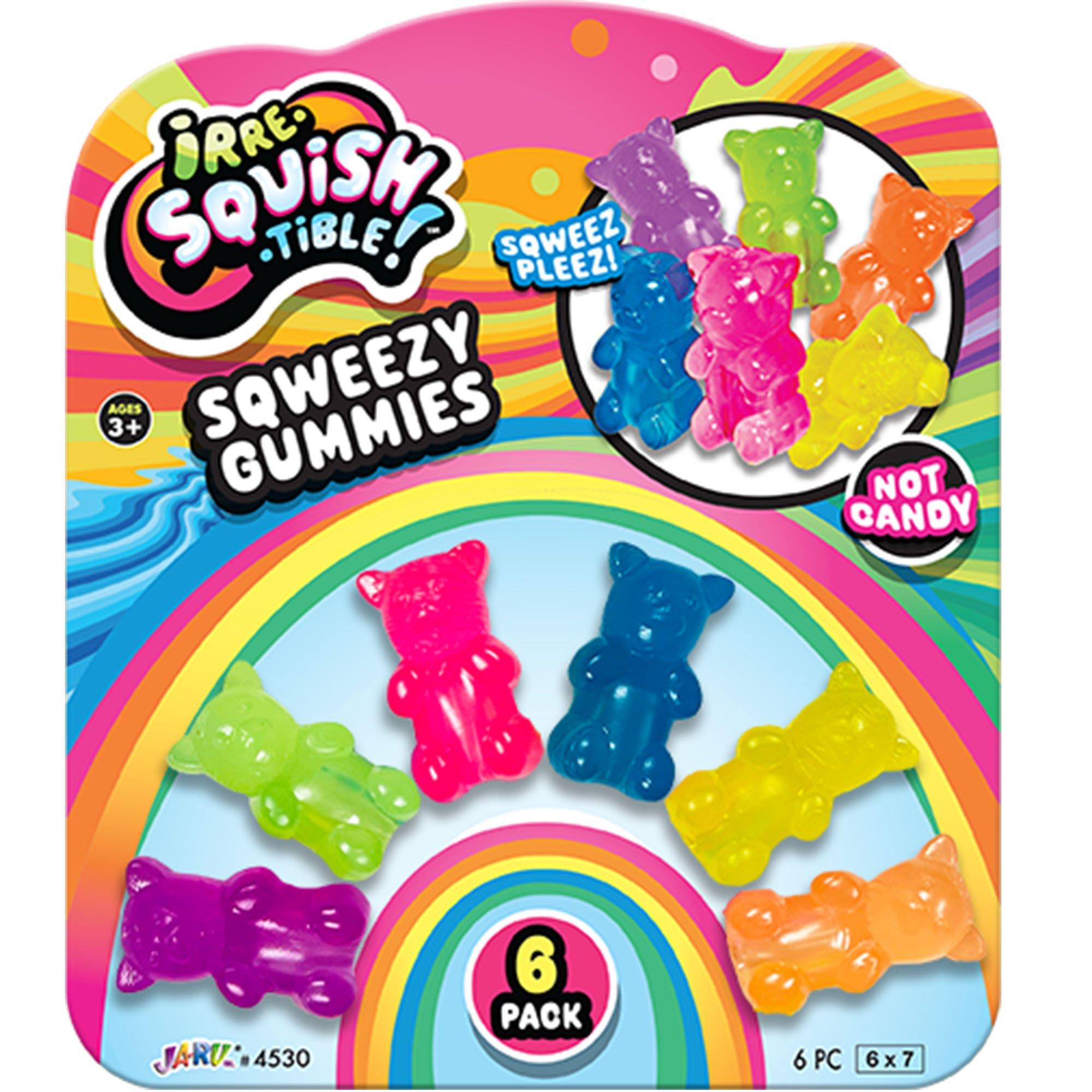 Ja-Ru Irre-Squish-Tible Sqweezy Gummies, 6pc