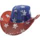 Sequin Patriotic Cowboy Hat & Necklace Accessory Kit