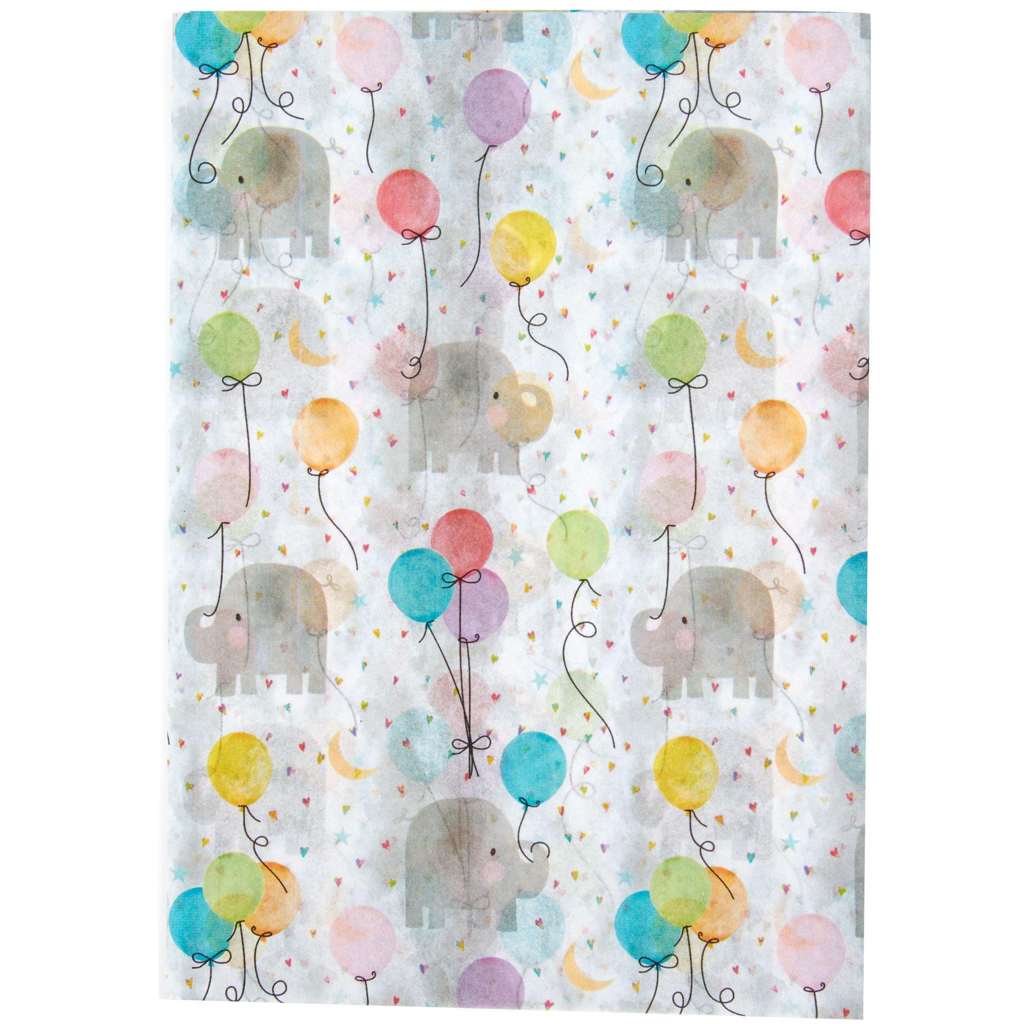 Baby Elephant Tissue Paper, 20in x 20in, 8ct