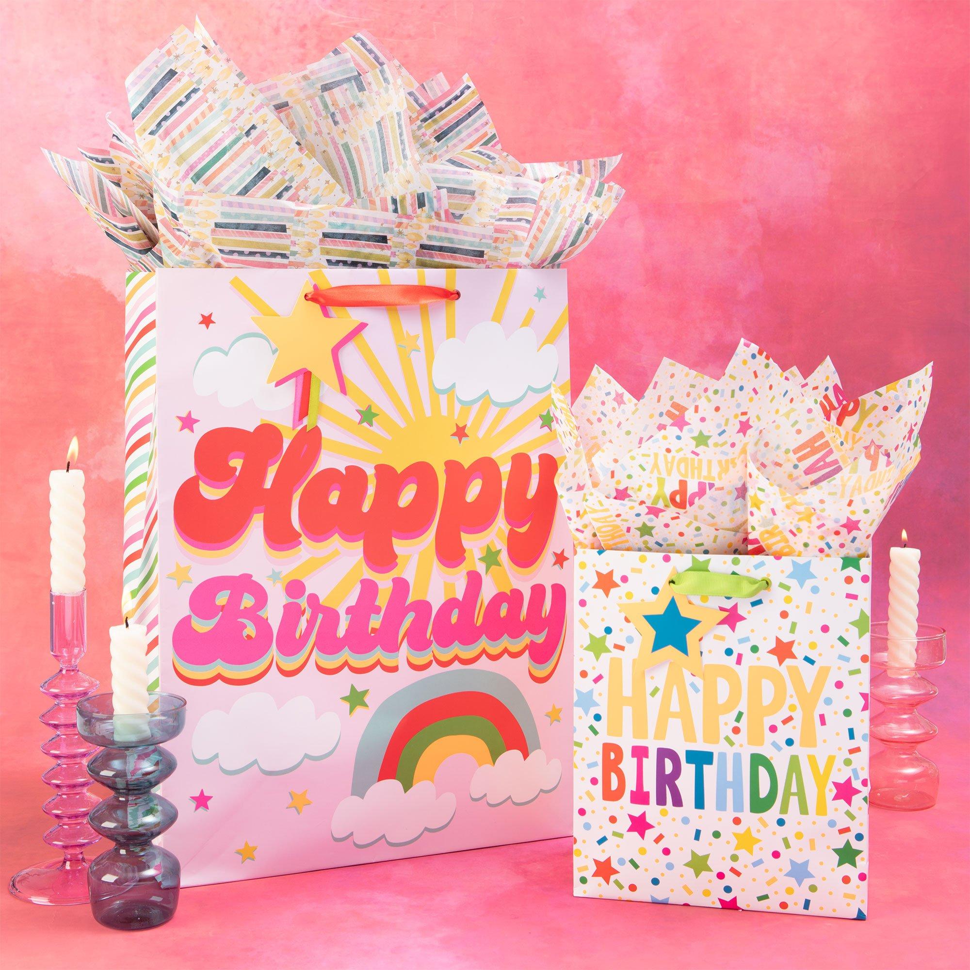 Multicolor Happy Birthday Tissue Paper, 20in x 20in, 8ct