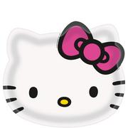 Hello Kitty Face-Shaped Paper Plates, 8in, 8ct - Sanrio