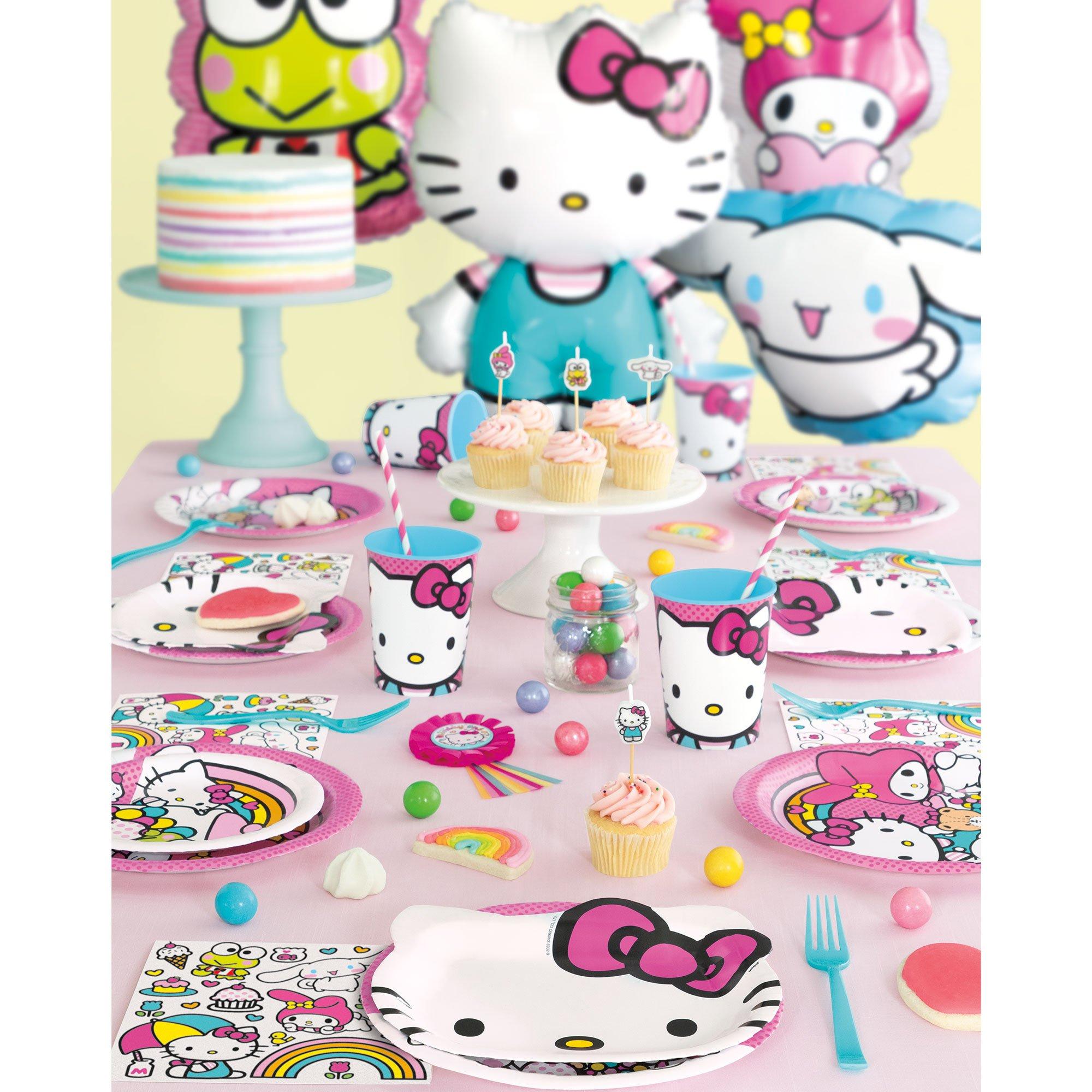 Hello Kitty Face-Shaped Paper Plates, 8in, 8ct - Sanrio