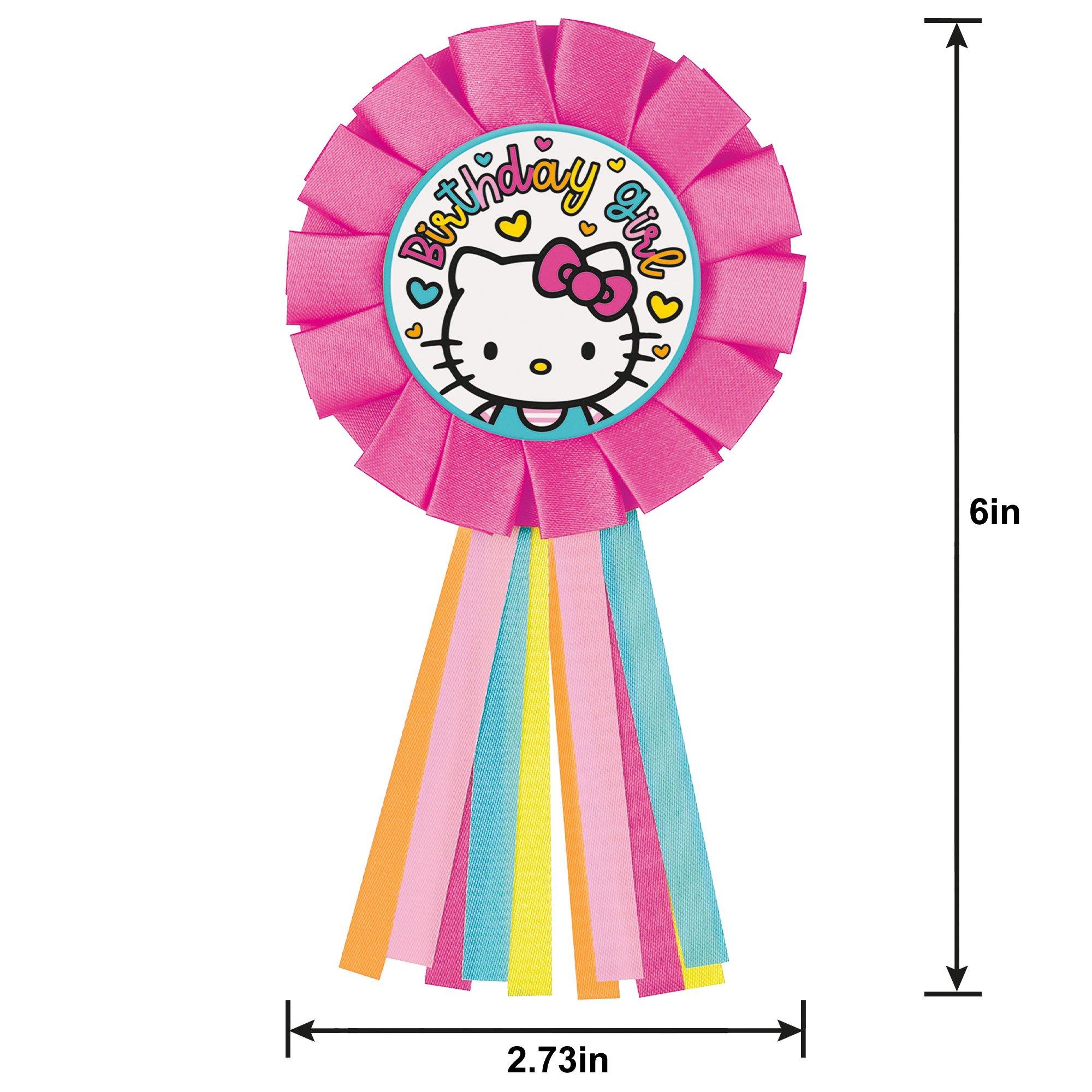 Hello Kitty Birthday Girl Badge, 3.25in x 7.5in - Sanrio