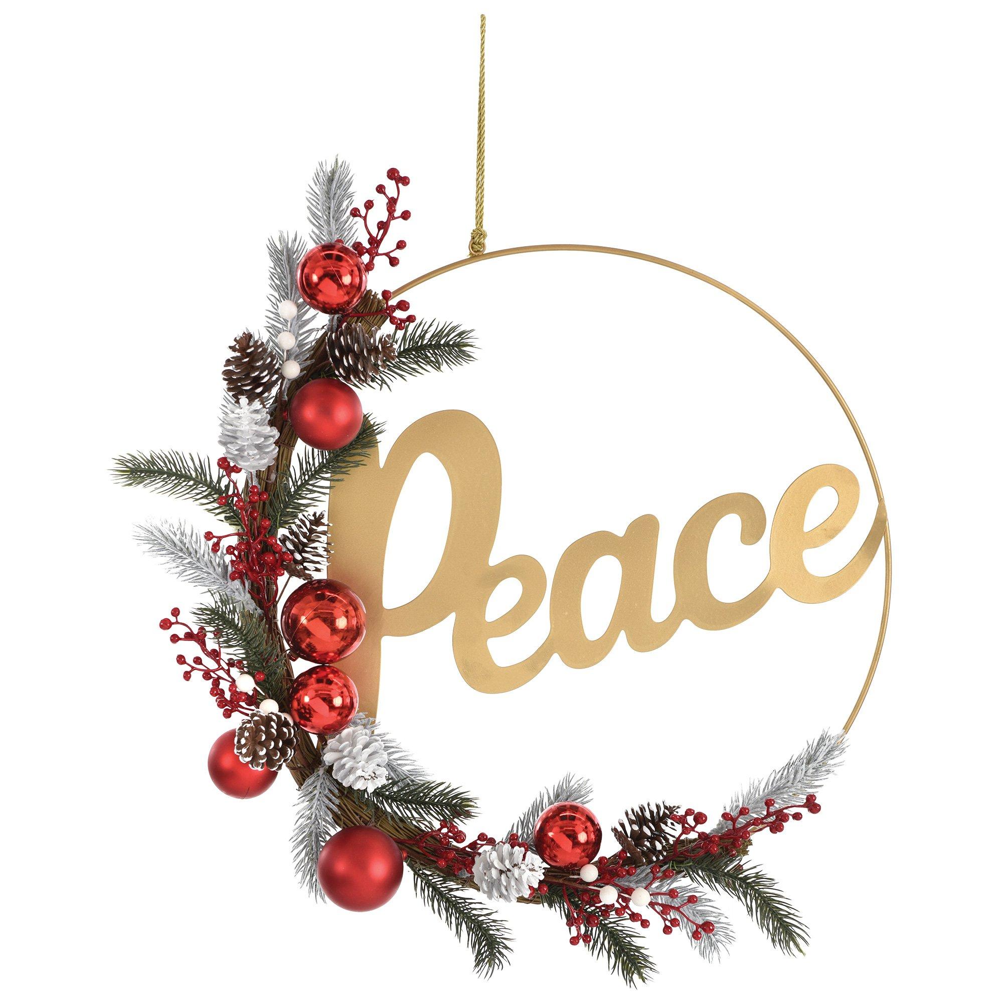 Woodland Wonder Peace Wreath, 18in