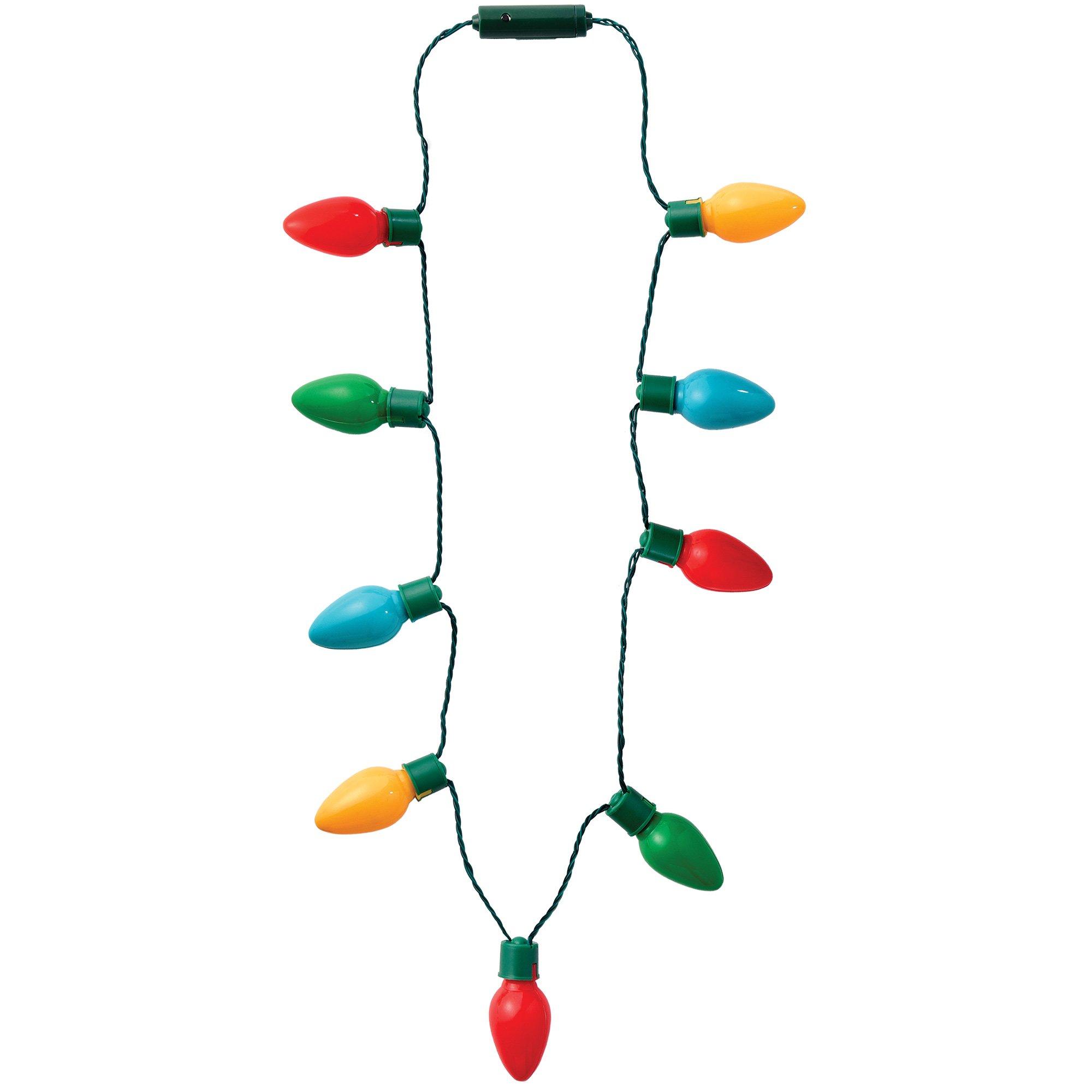 Light-Up Holiday String Light Necklace, 36in - Merry Everything