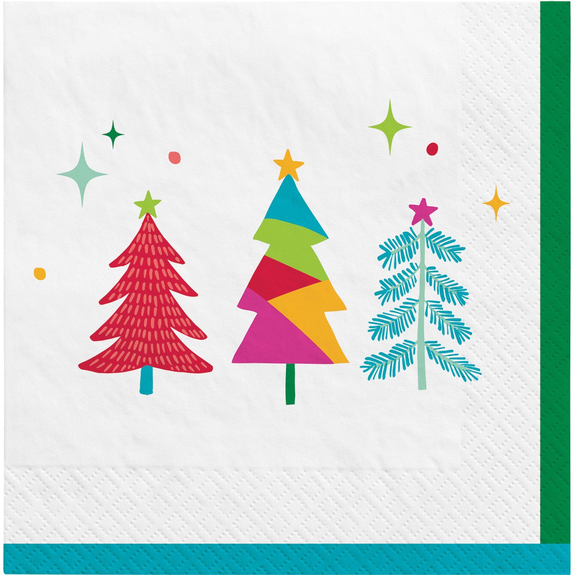 Merry Everything Tree Paper Lunch Napkins, 6.5in, 36ct