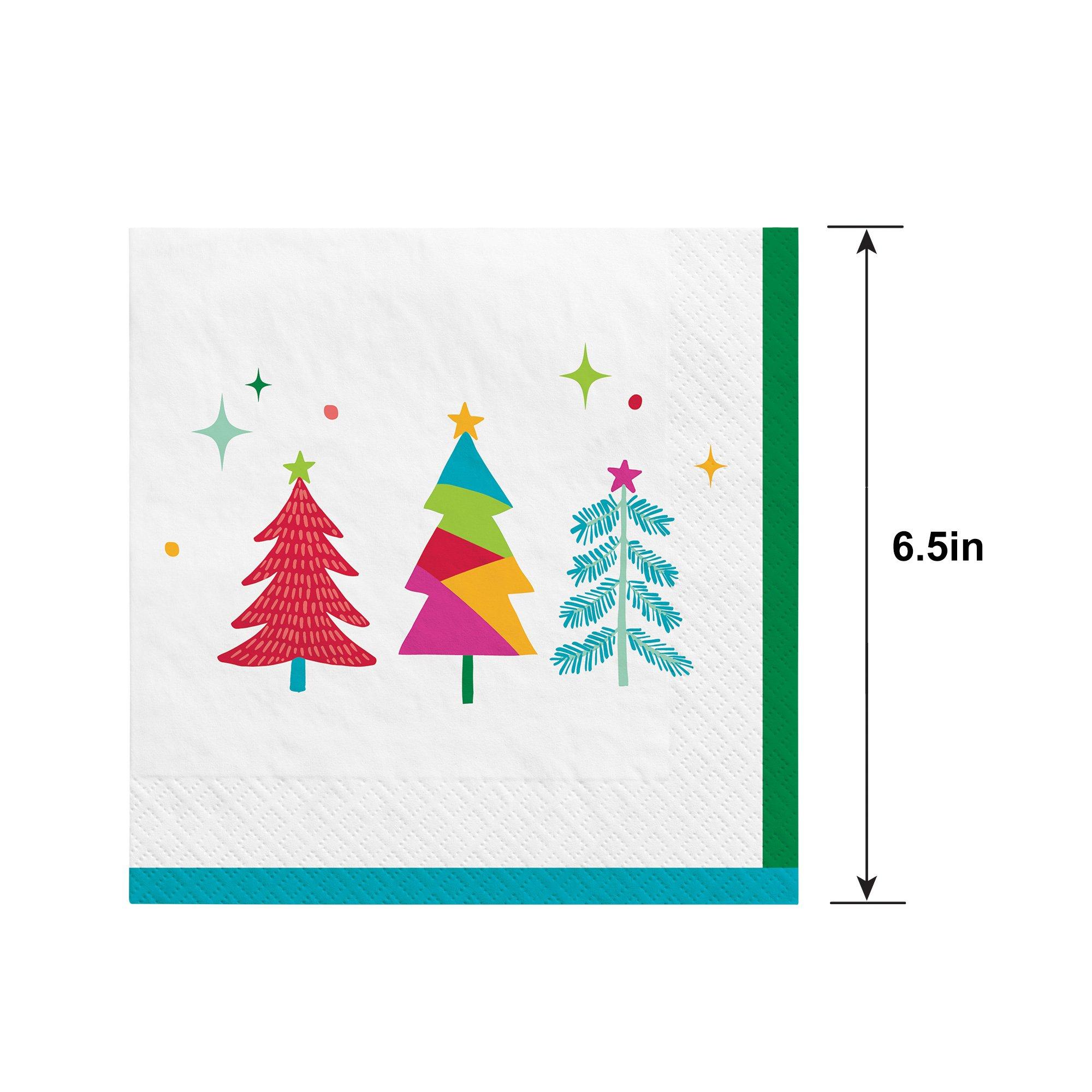 Merry Everything Tree Paper Lunch Napkins, 6.5in, 36ct