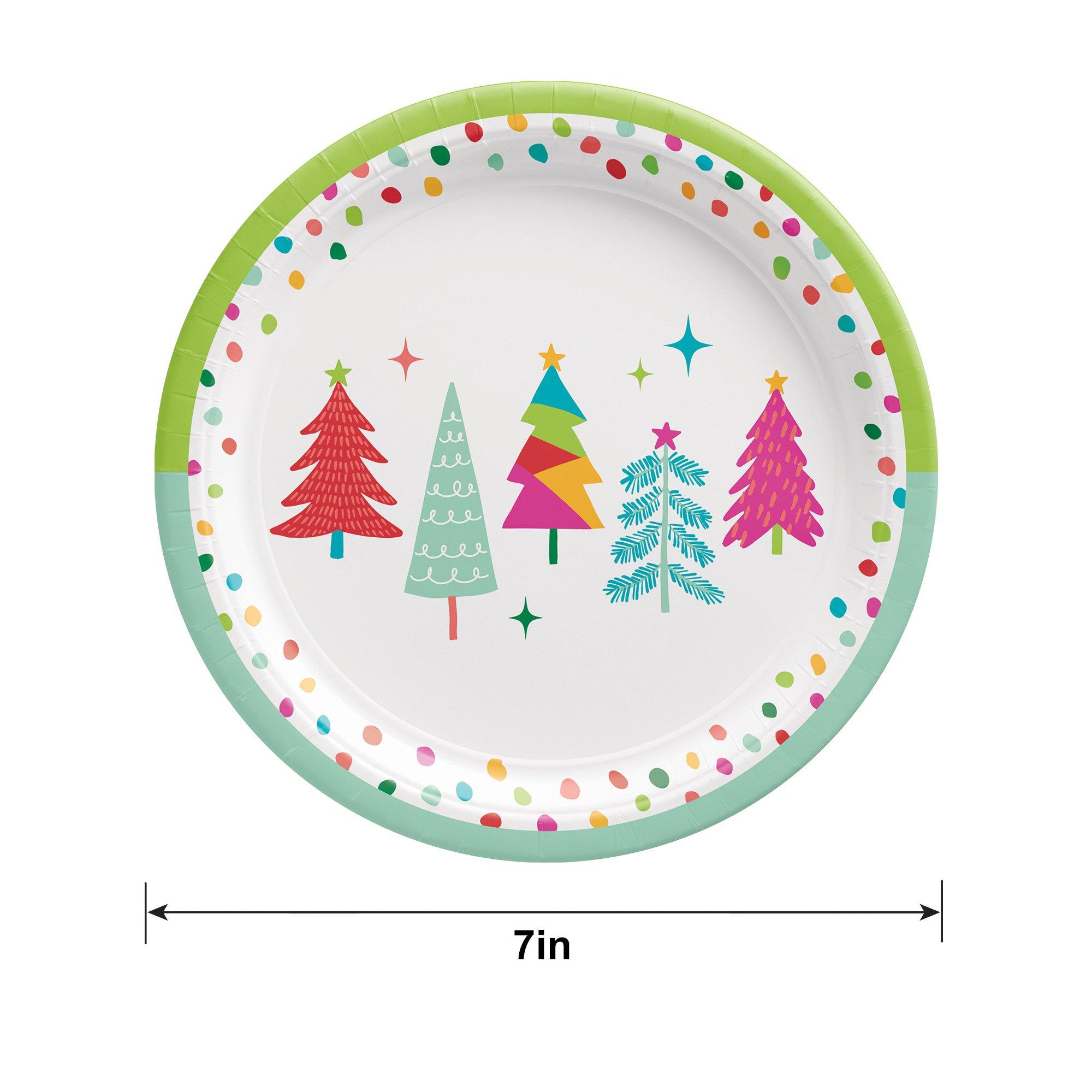 Merry Everything Paper Dessert Plates, 7in, 8ct